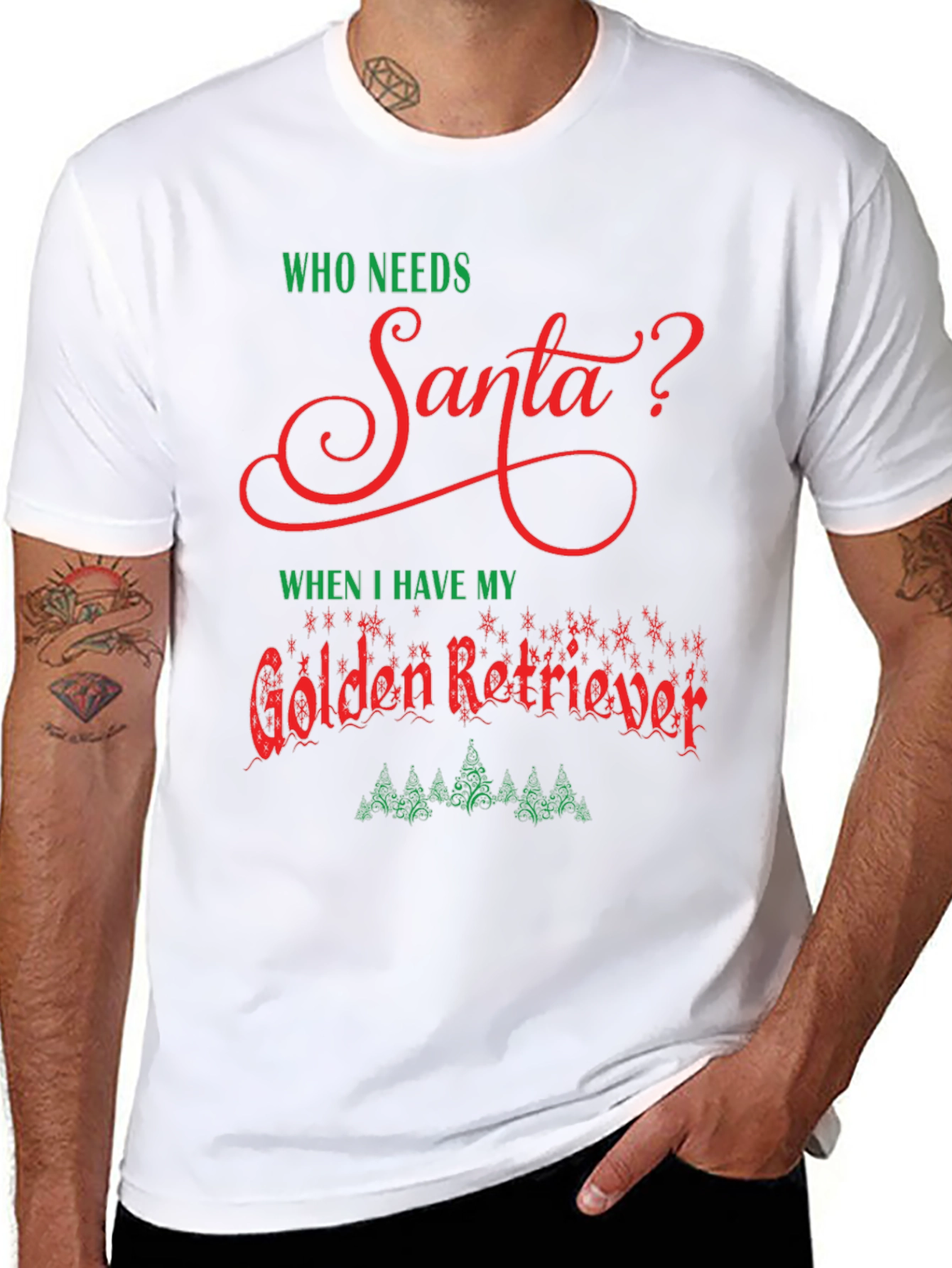 Who Needs Santa? Golden Retriever T-Shirt