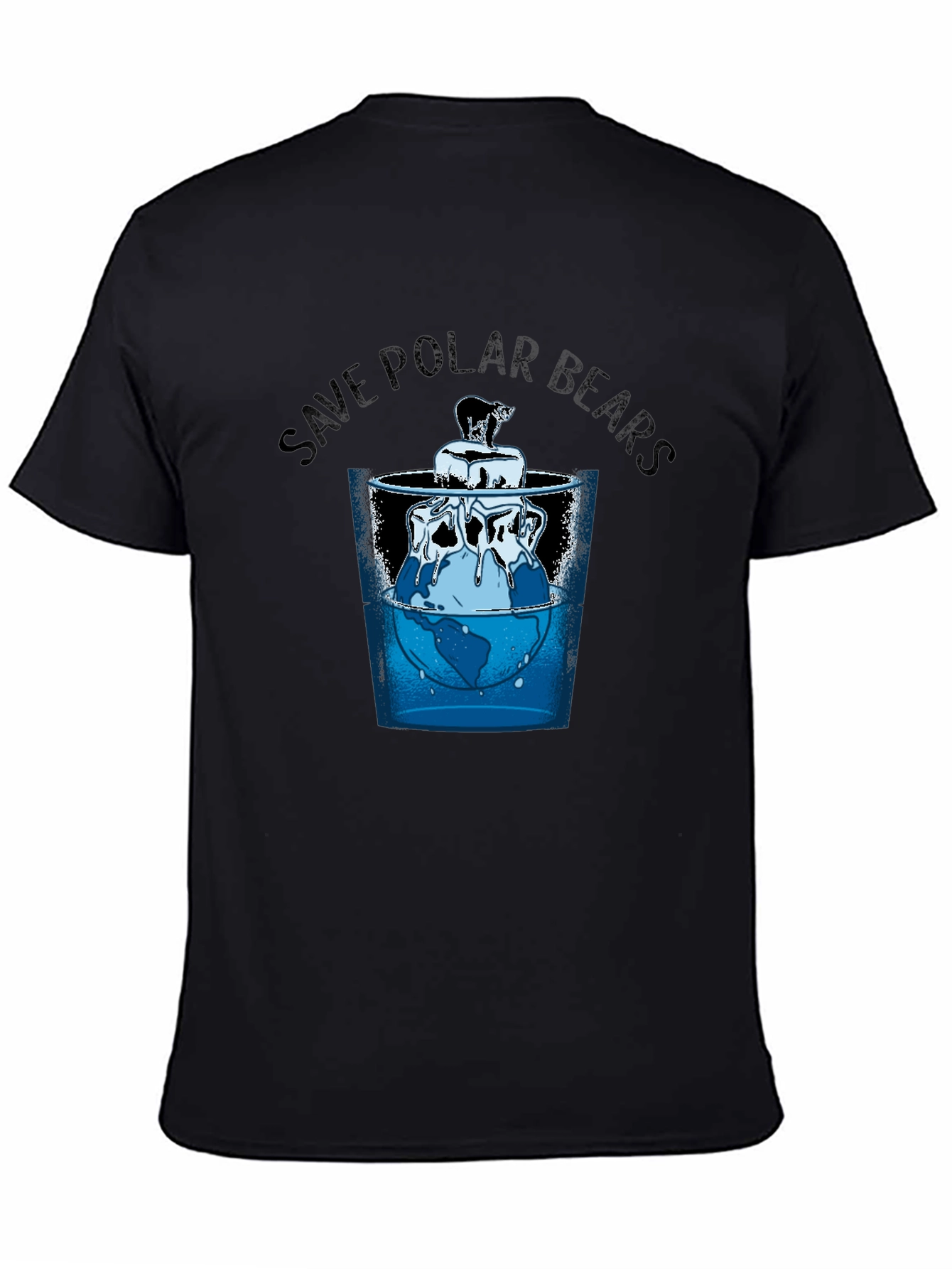 Save Polar Bears Graphic Tee - Global Warming Awareness