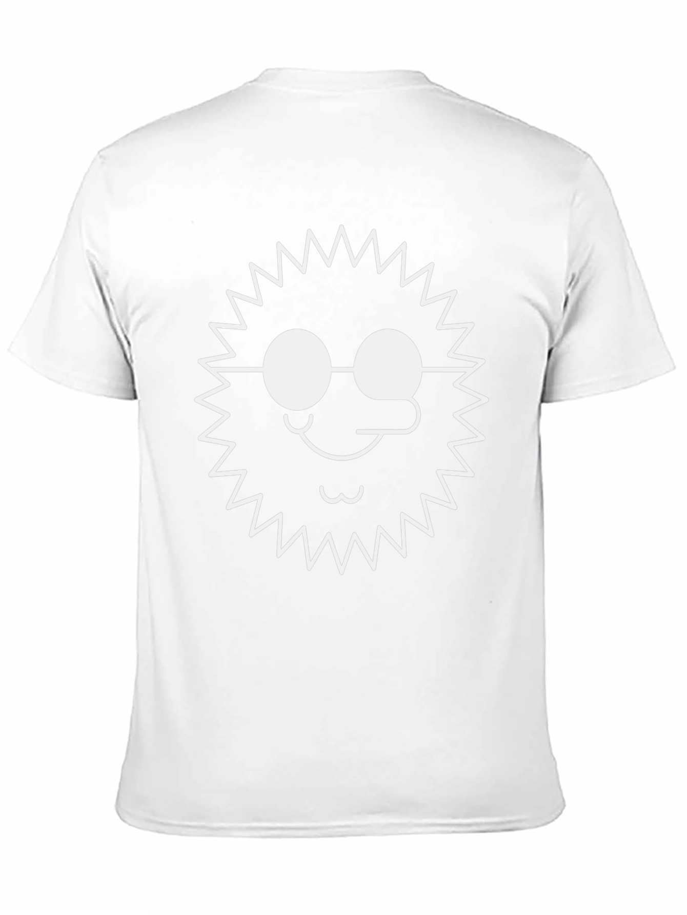 Funny Graphic T-Shirt - Sun with Glasses - Black