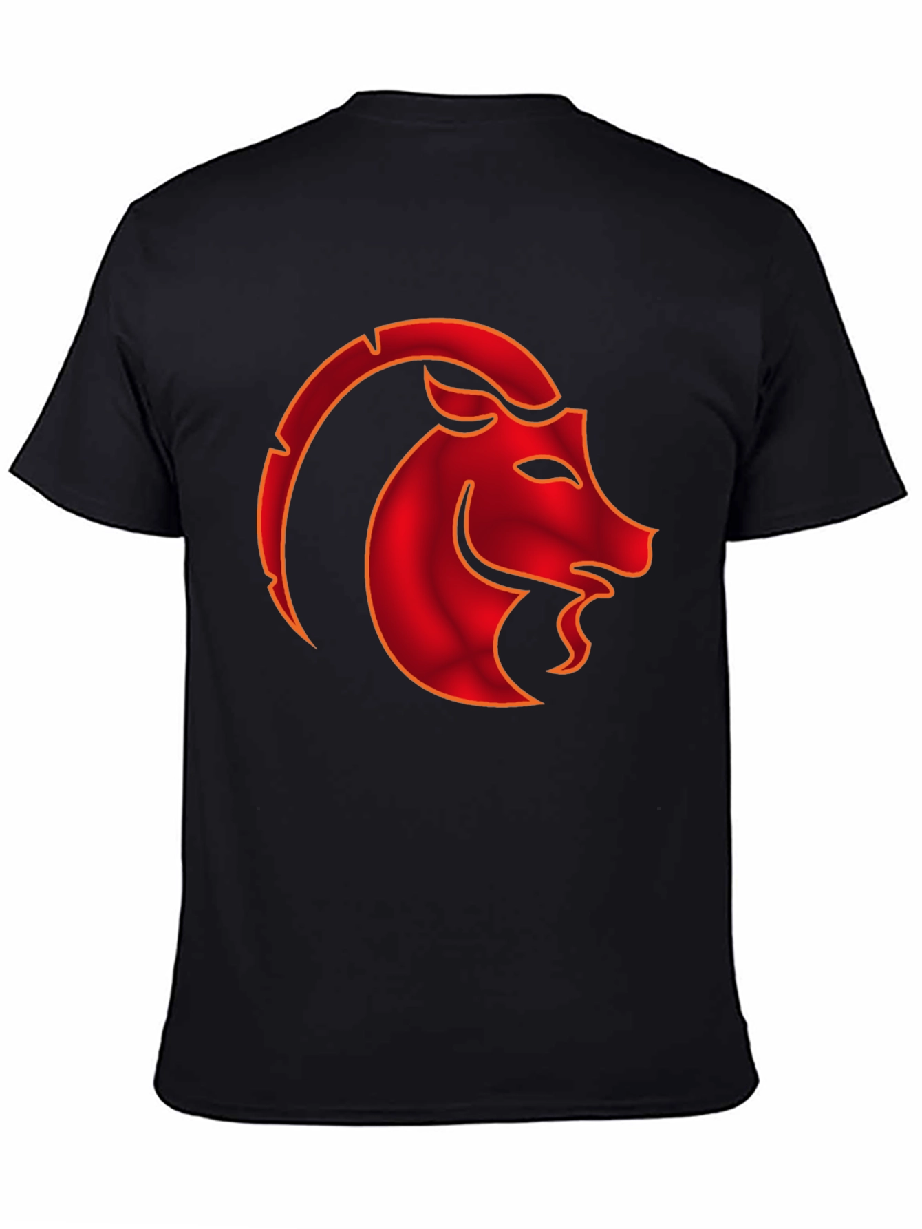 Capricorn Zodiac Graphic T-Shirt - Black