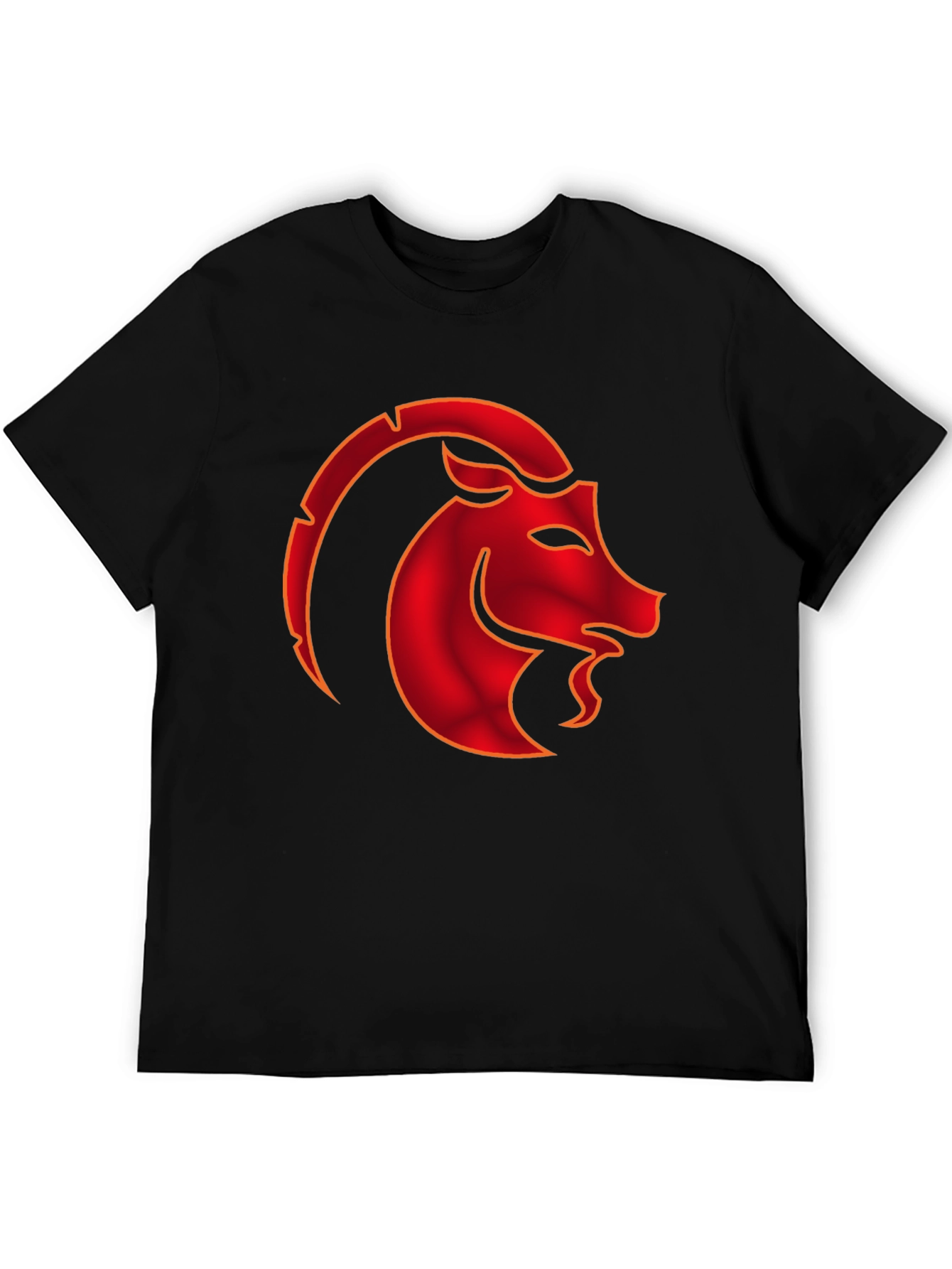 Capricorn Zodiac Graphic T-Shirt - Black