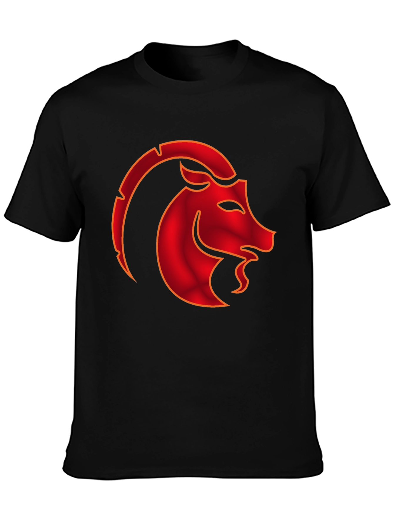 Capricorn Zodiac Graphic T-Shirt - Black