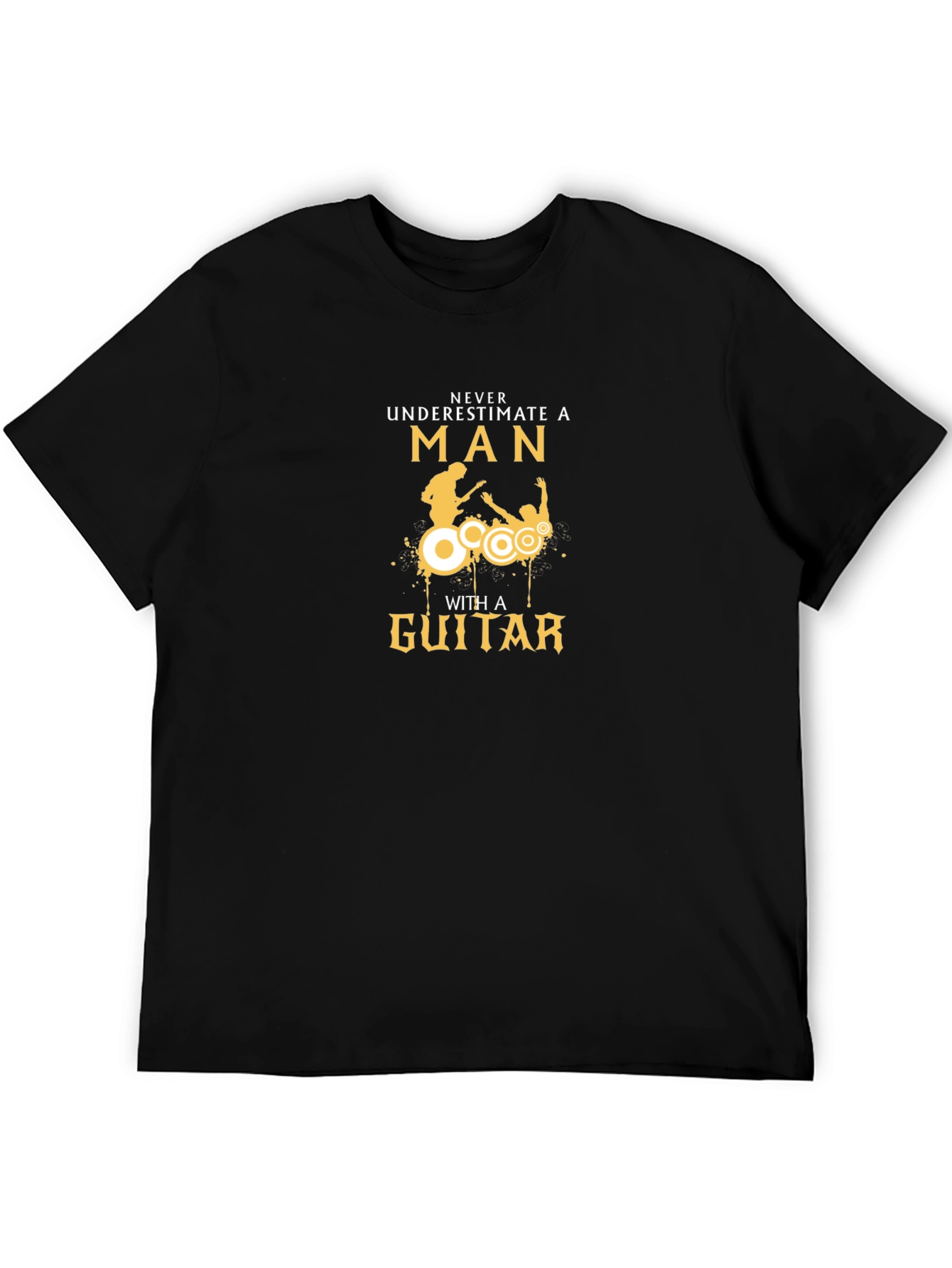 Never Underestimate a Man with a Guitar T-Shirt