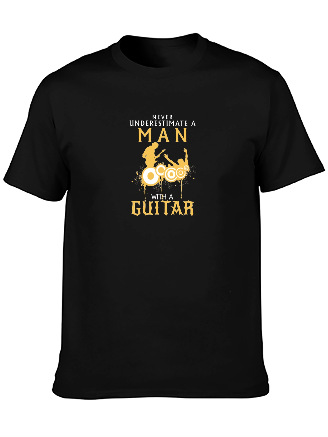 Never Underestimate a Man with a Guitar T-Shirt