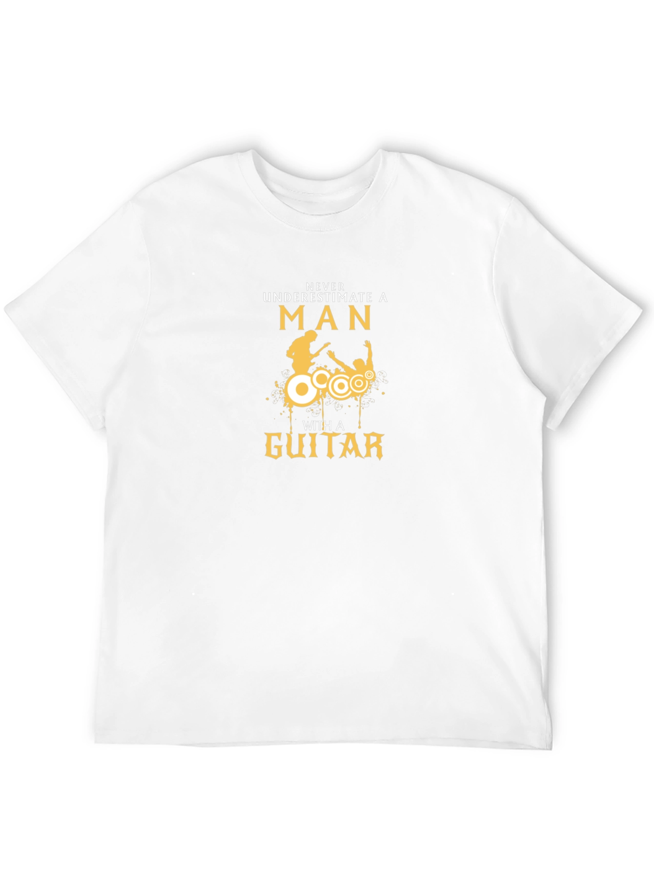 Never Underestimate a Man with a Guitar T-Shirt