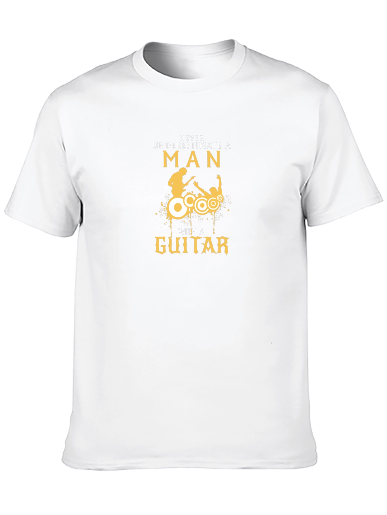 Never Underestimate a Man with a Guitar T-Shirt