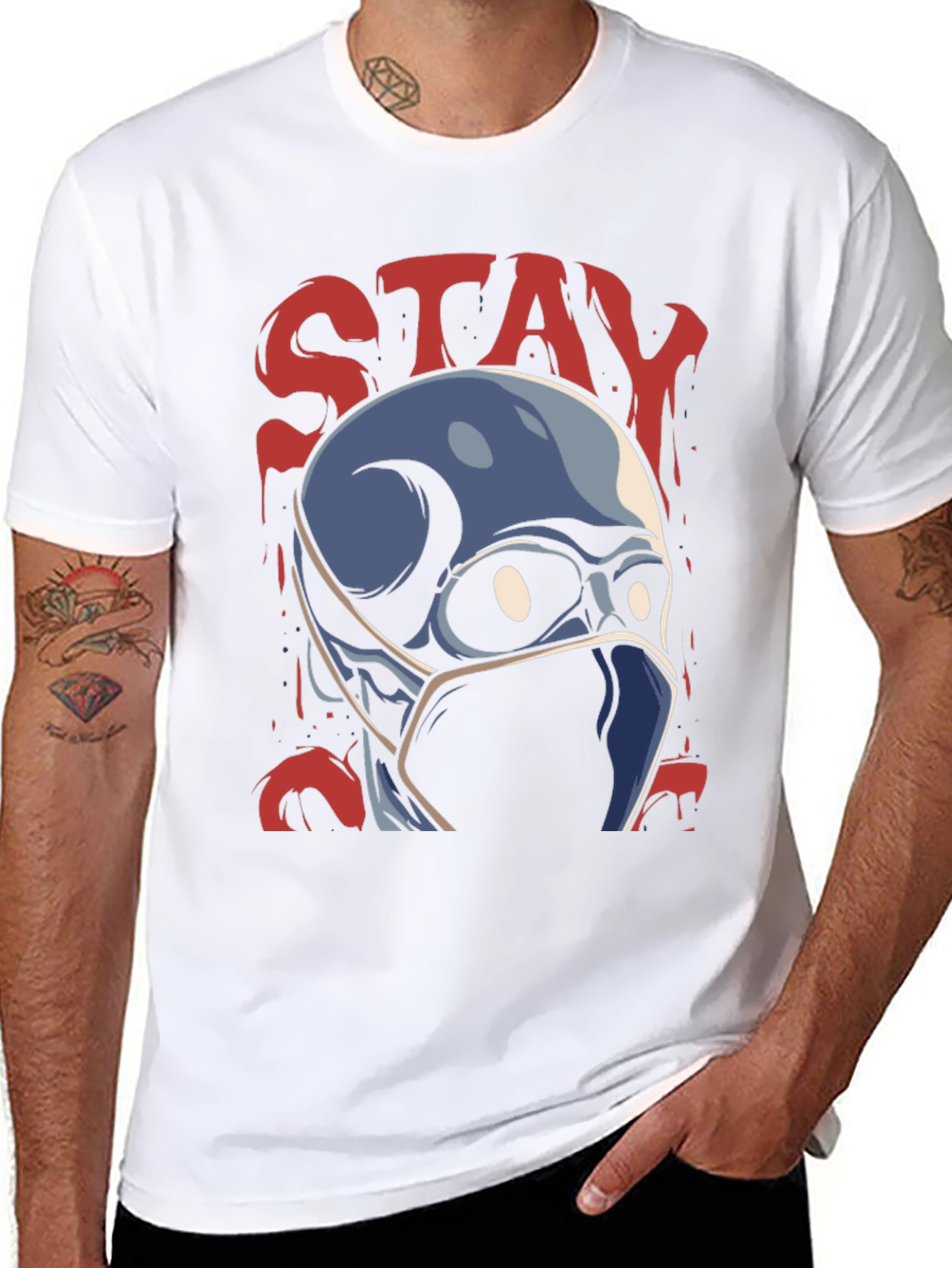 Stay Safe Skeleton Tee