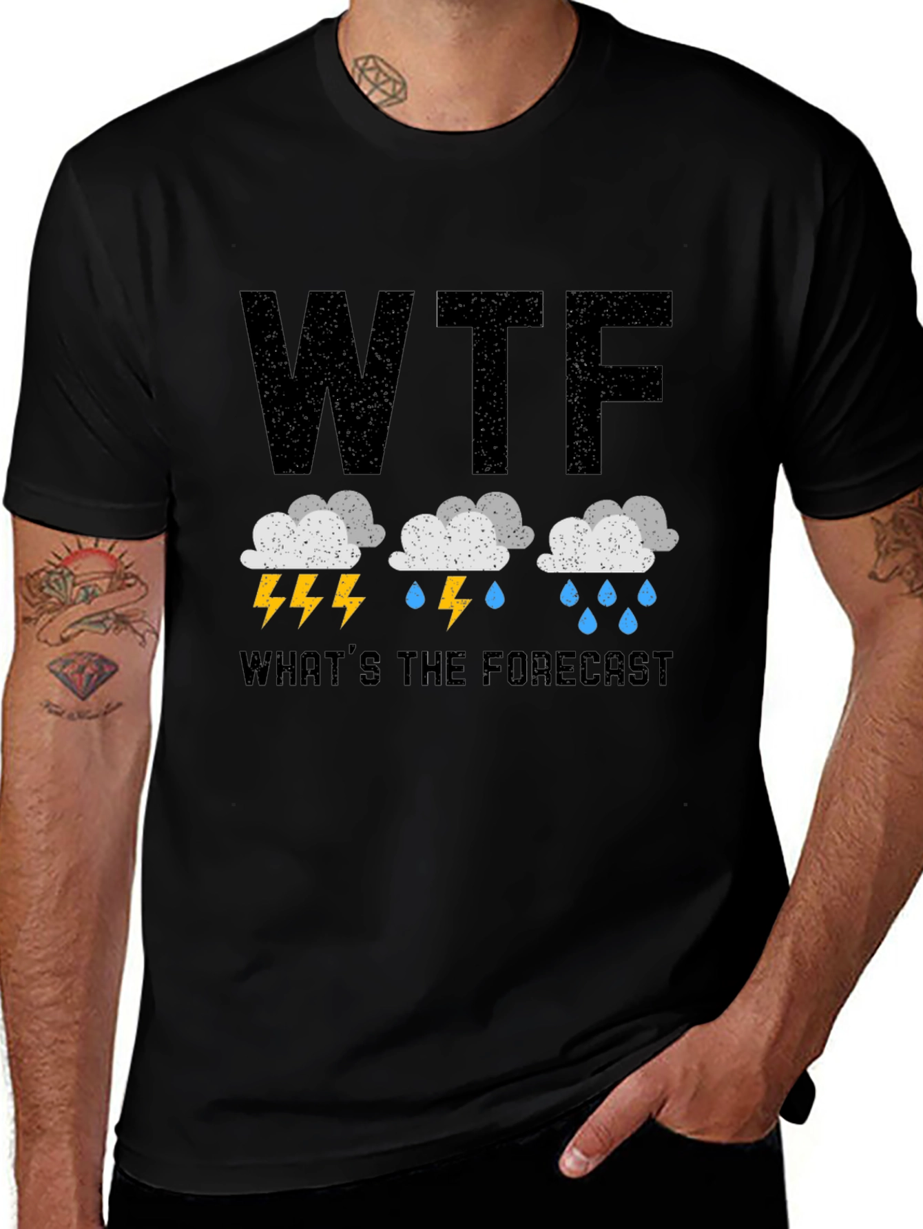 WTF Whats the Forecast Funny Weather T-Shirt