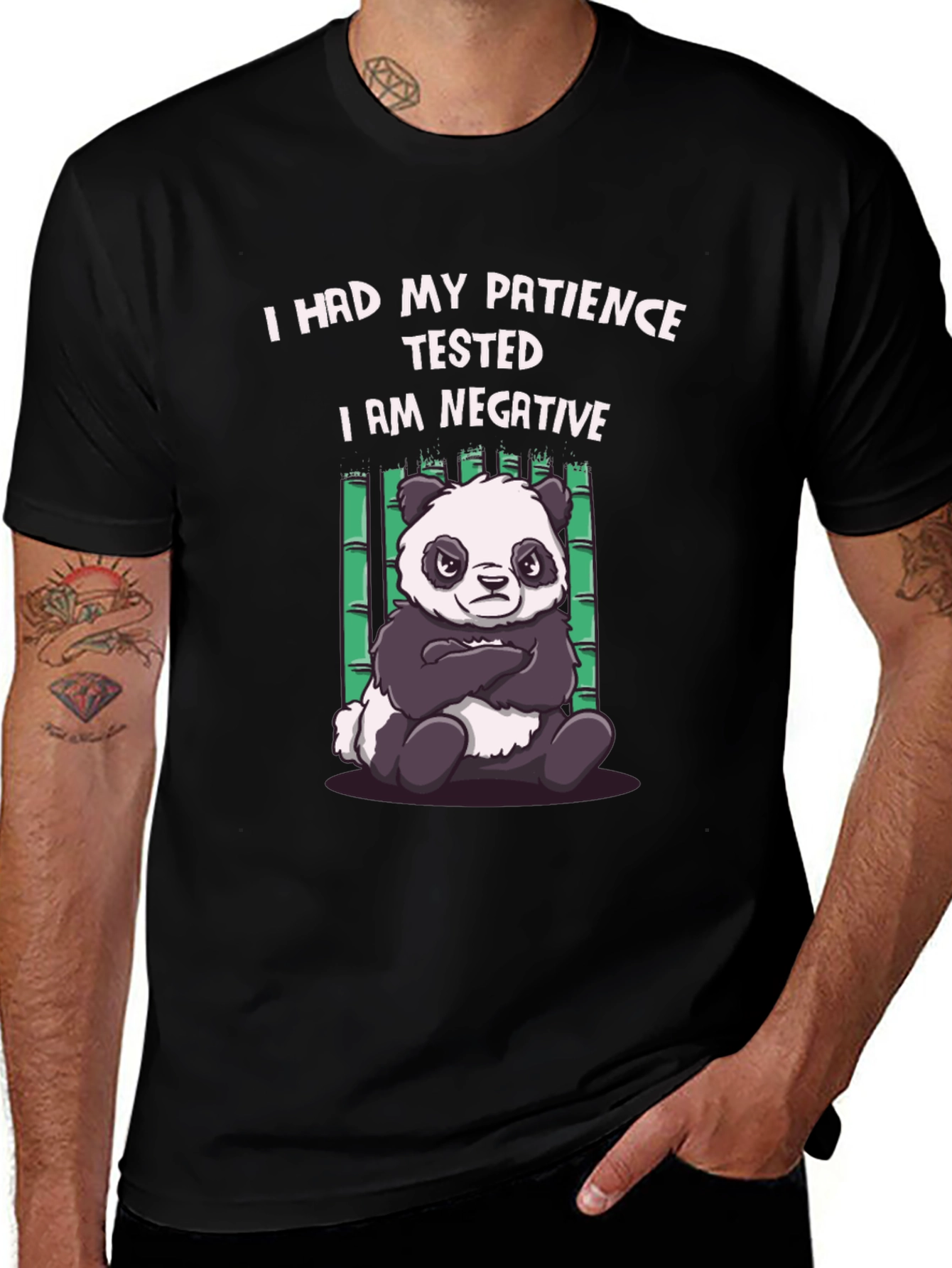 Patience Tested Panda Graphic T-Shirt