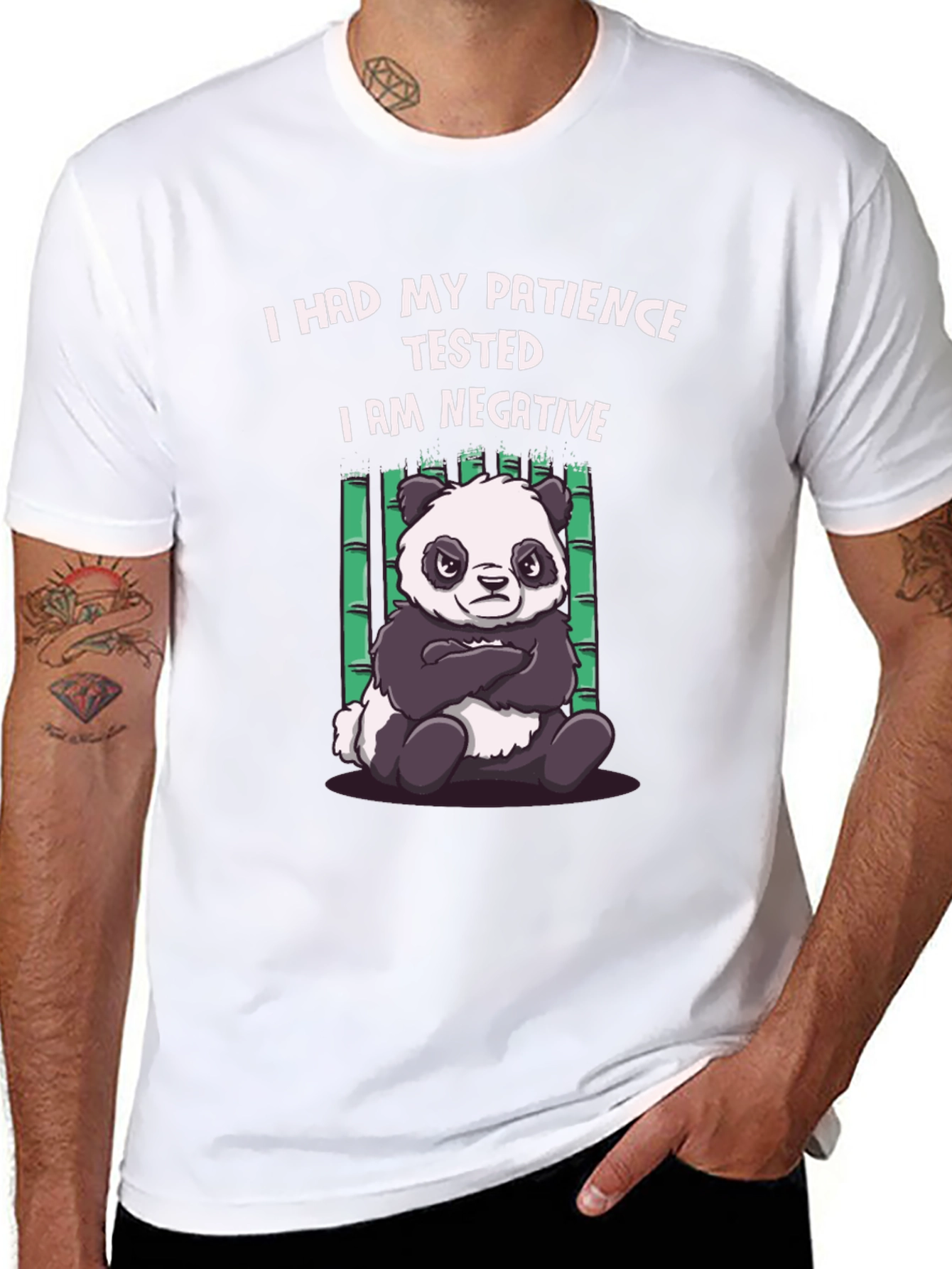 Patience Tested Panda Graphic T-Shirt