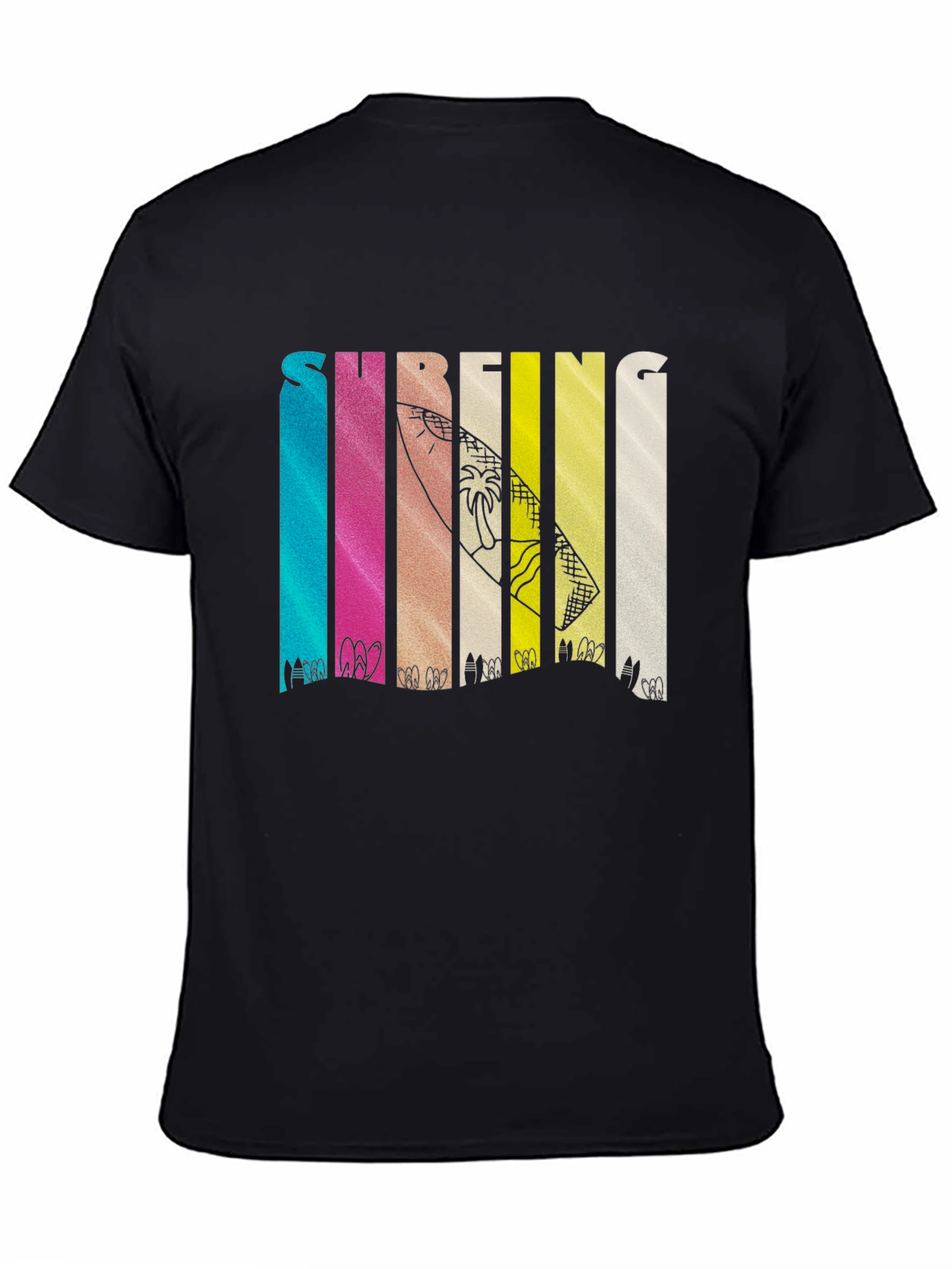 Surfing Design Graphic T-Shirt