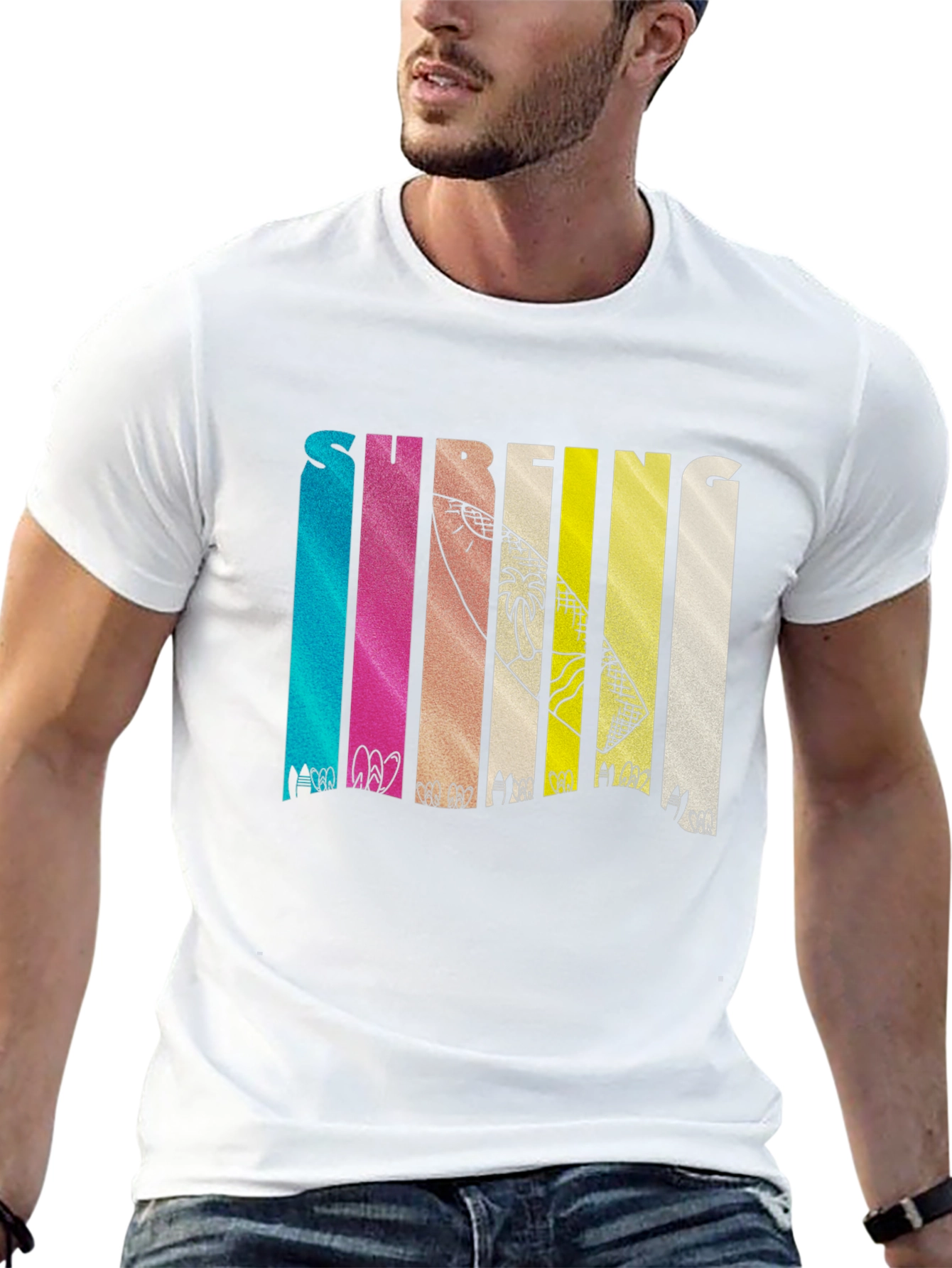 Surfing Design Graphic T-Shirt