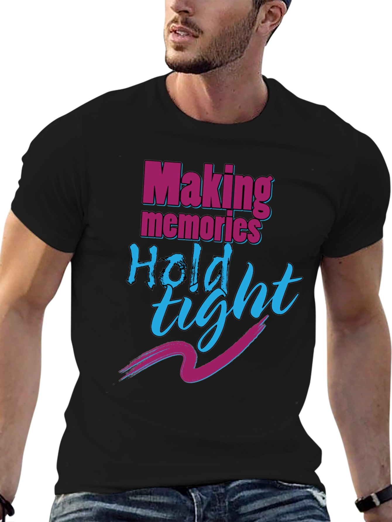 Making Memories Hold Tight Black T-Shirt