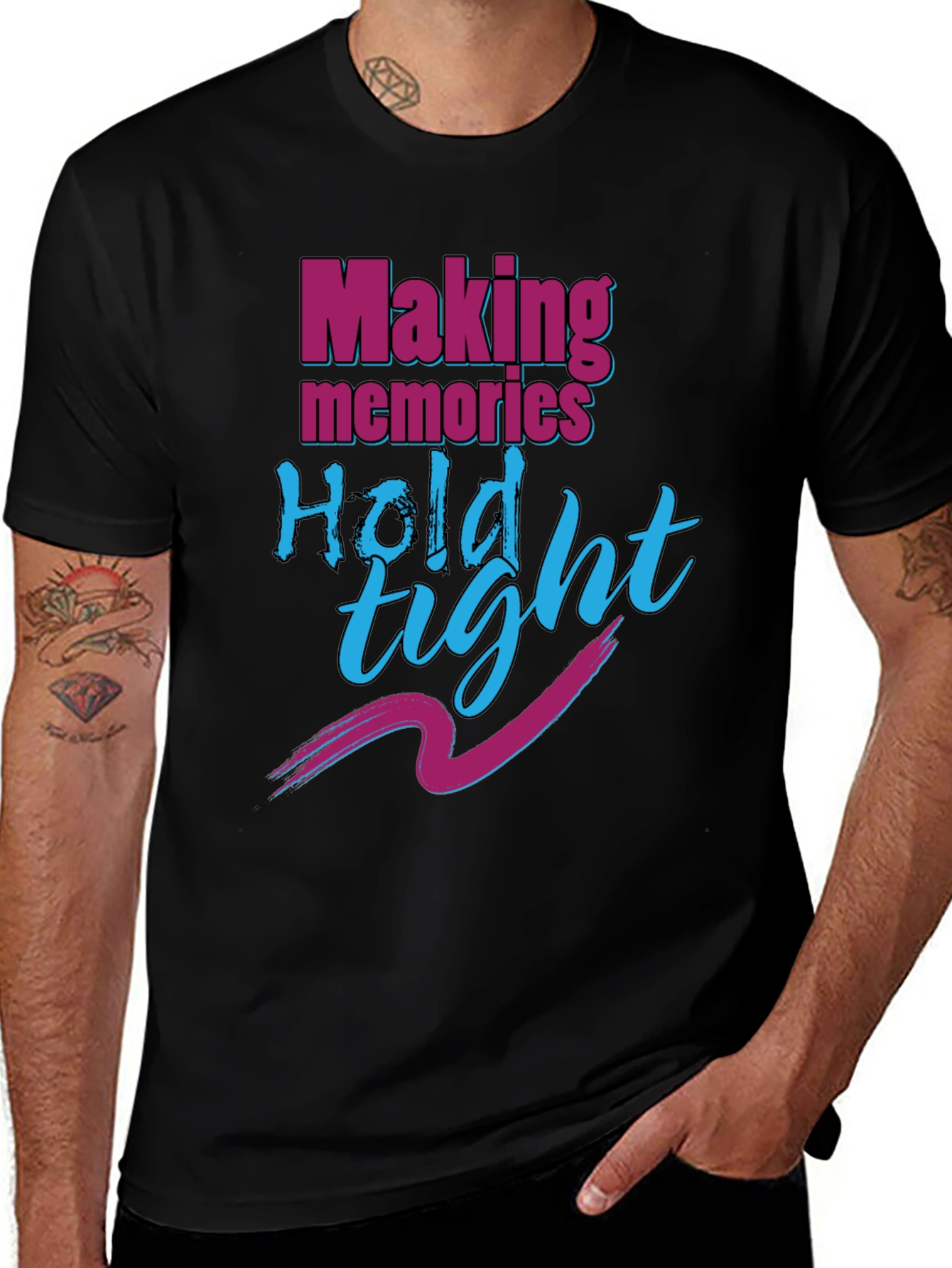 Making Memories Hold Tight Black T-Shirt