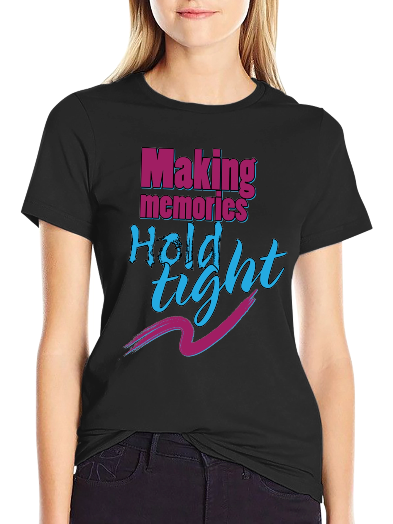 Making Memories Hold Tight Black T-Shirt
