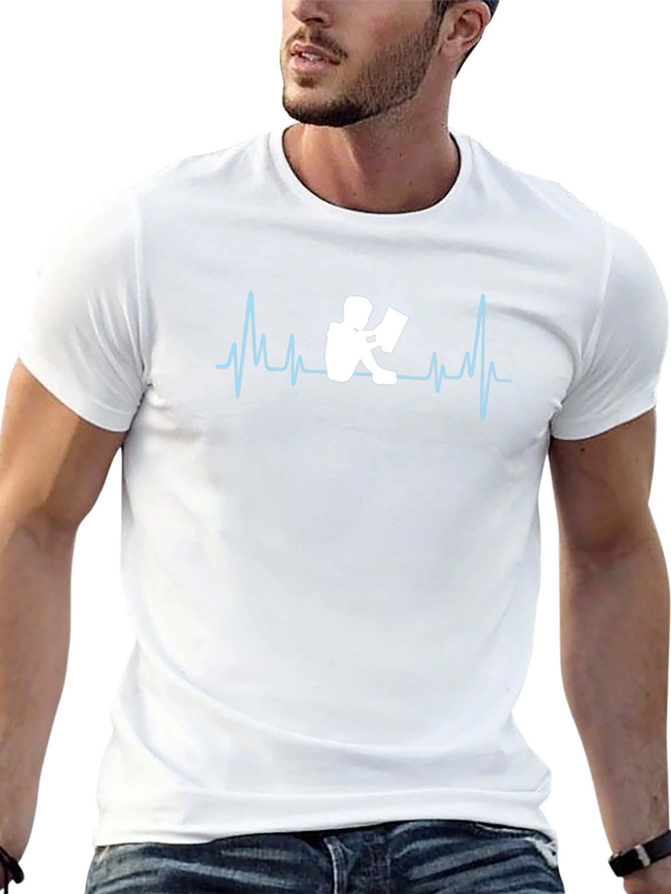 Heartbeat Reader T-Shirt - Book Lovers Tee