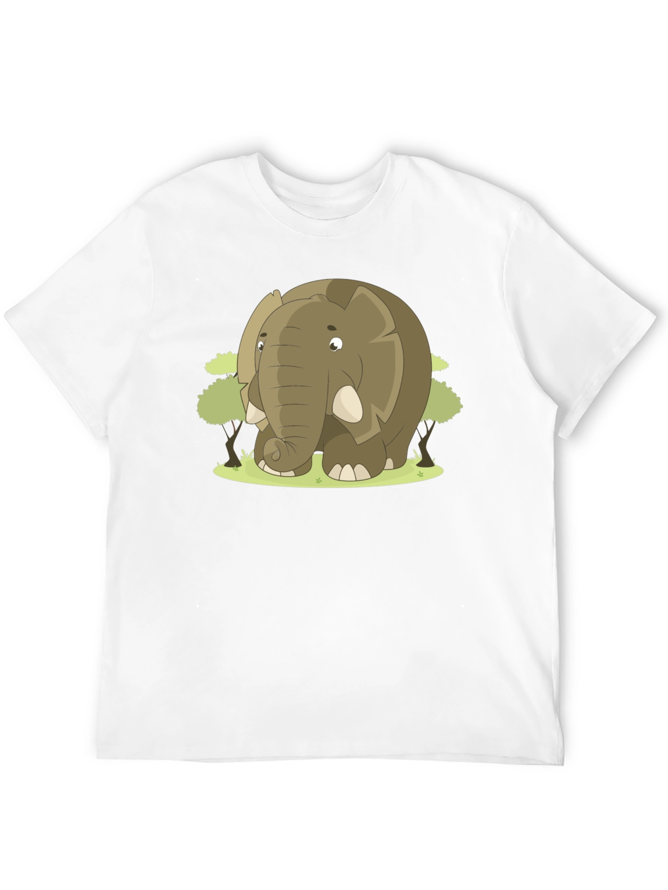 Elephant Cartoon Graphic T-Shirt