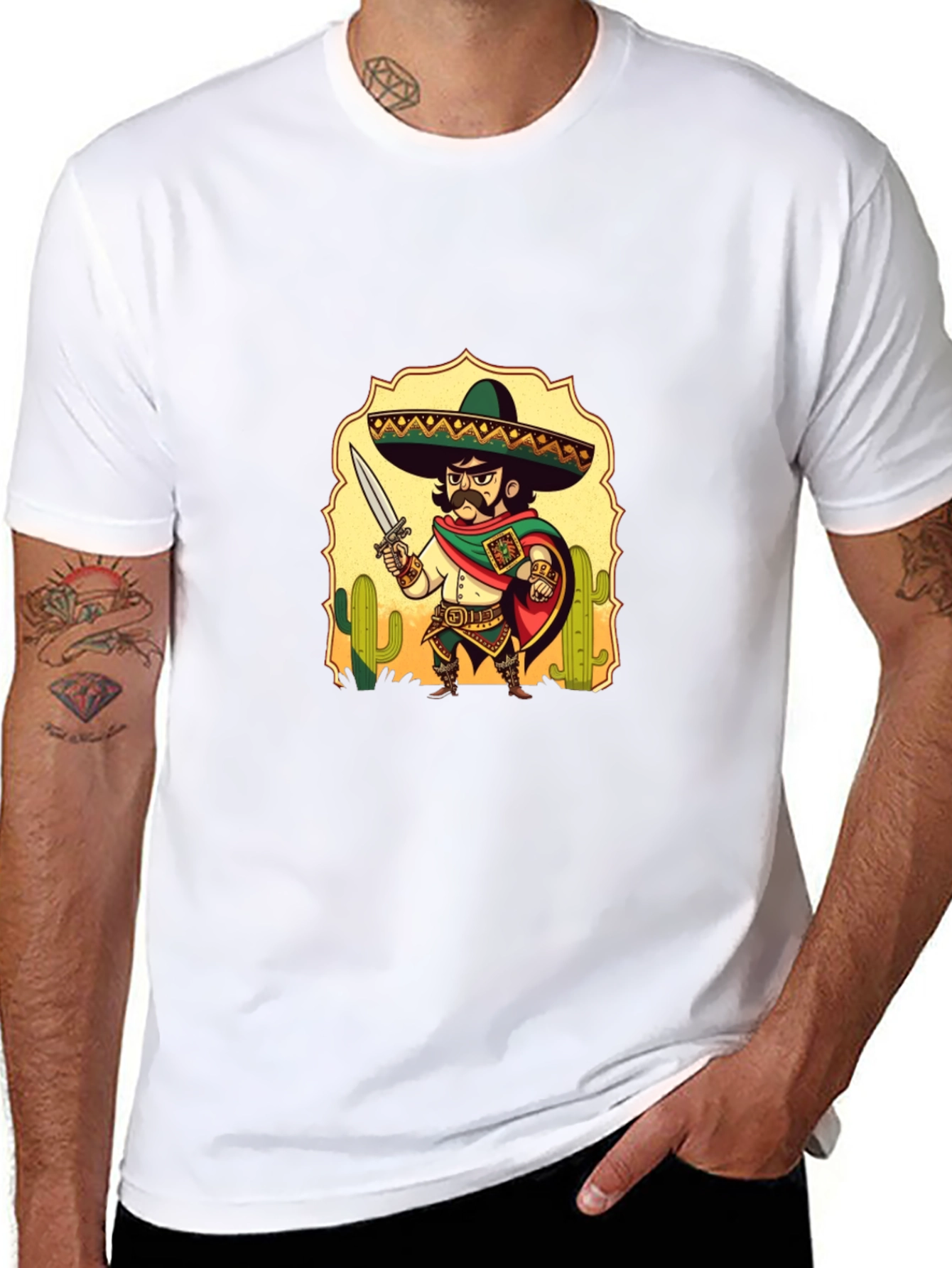 Mexican Mariachi Cartoon T-Shirt