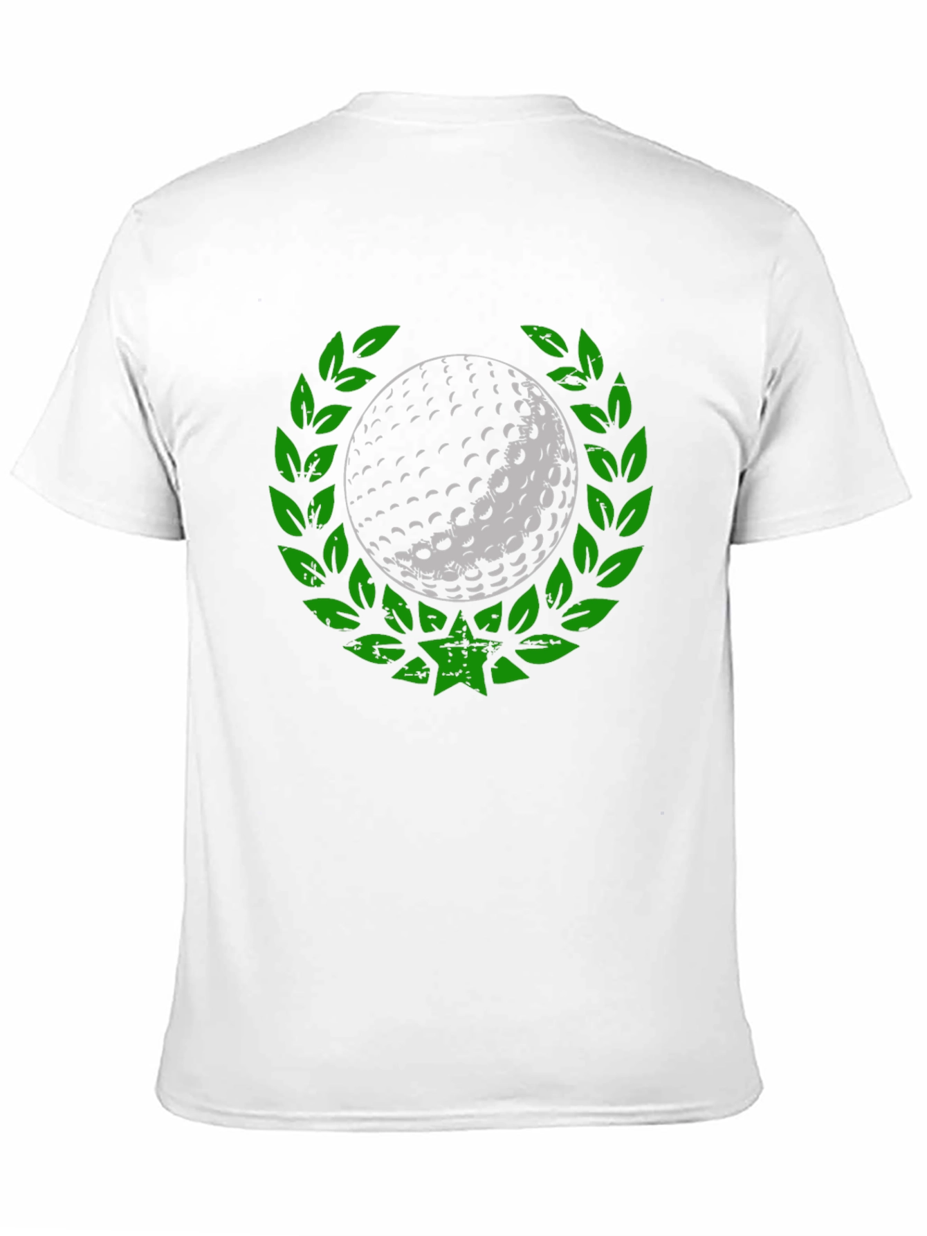 Golf Ball Laurel Wreath Tee - Unique Graphic Design