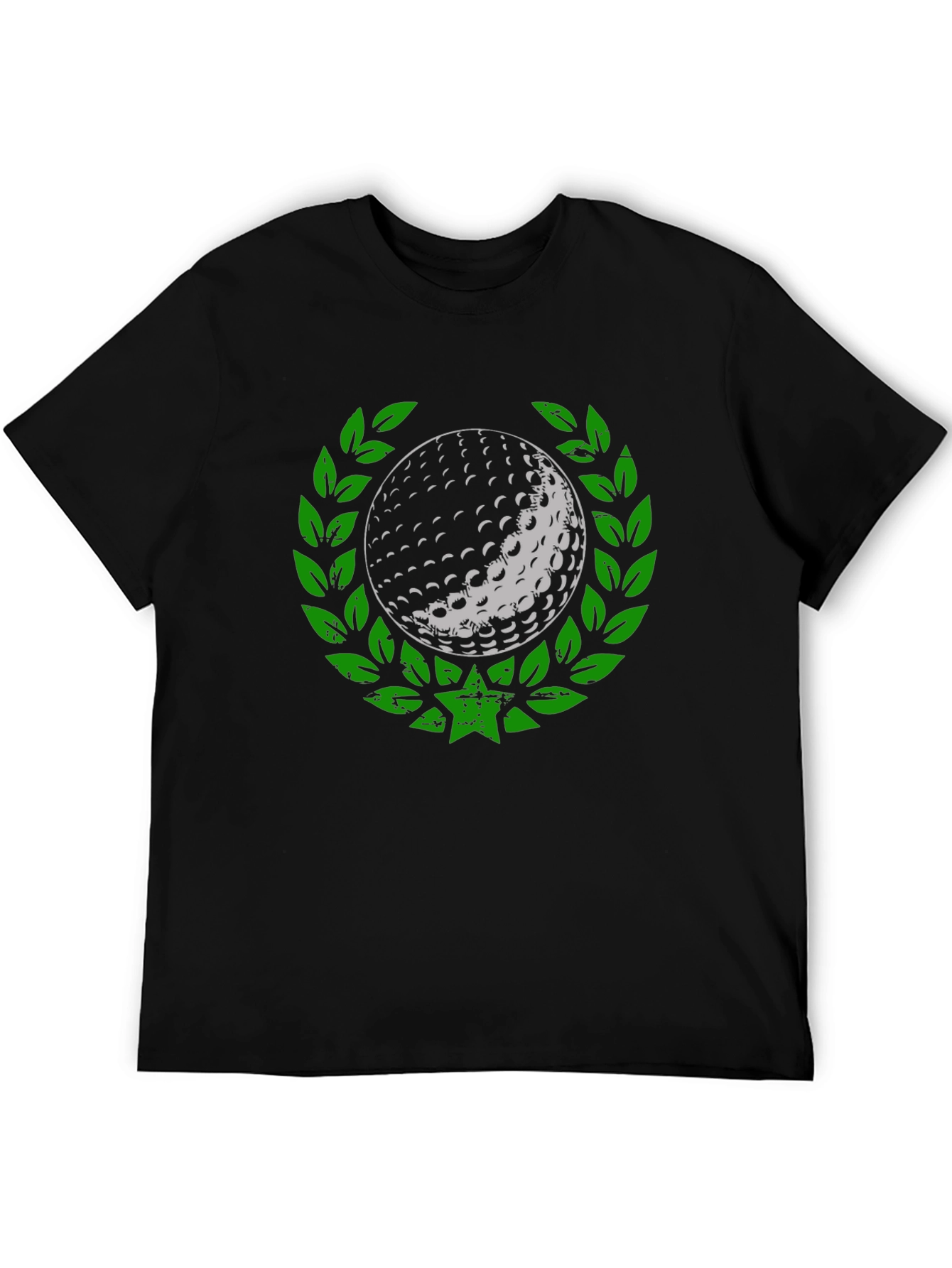 Golf Ball Laurel Wreath Tee - Unique Graphic Design