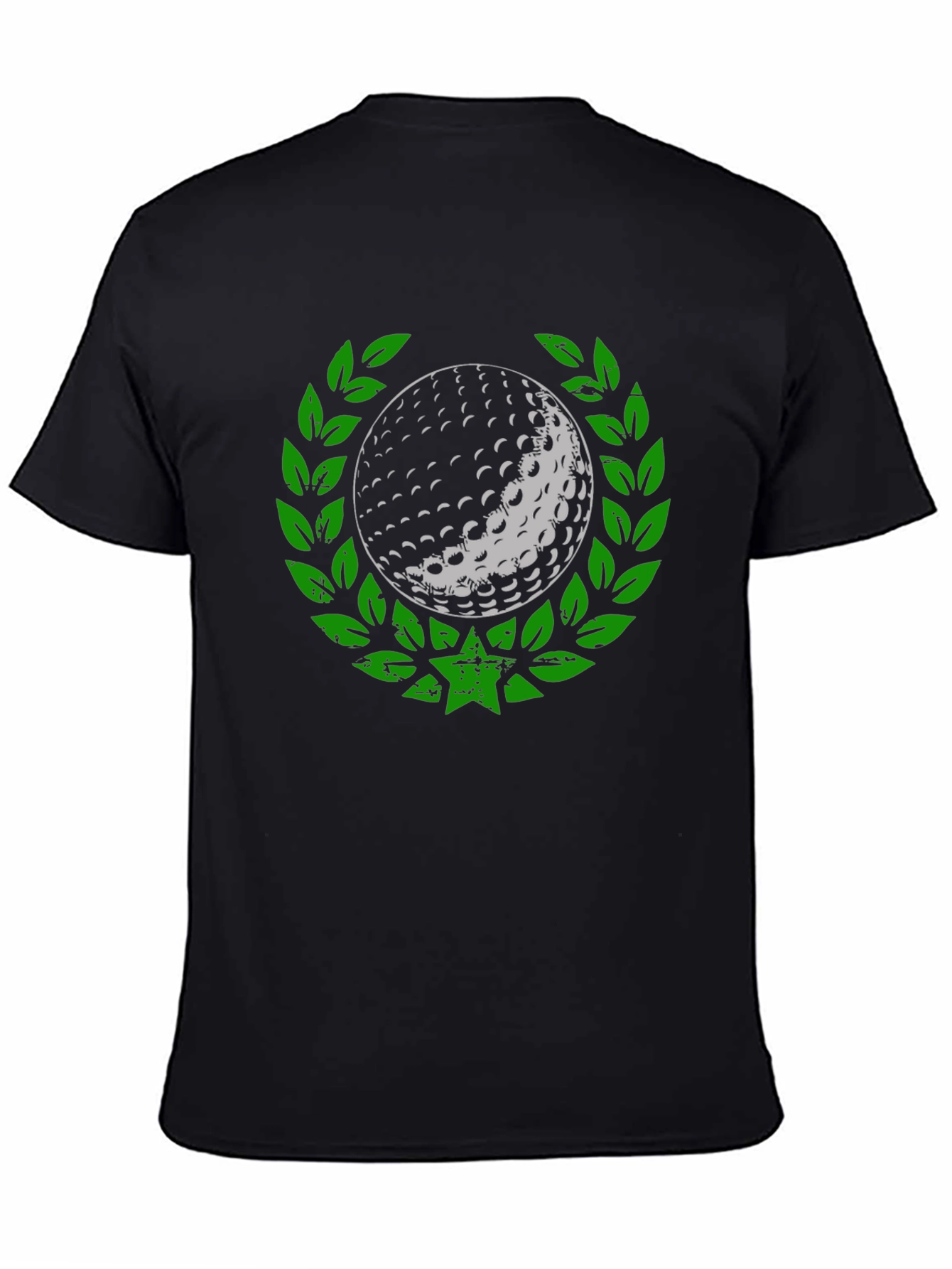Golf Ball Laurel Wreath Tee - Unique Graphic Design