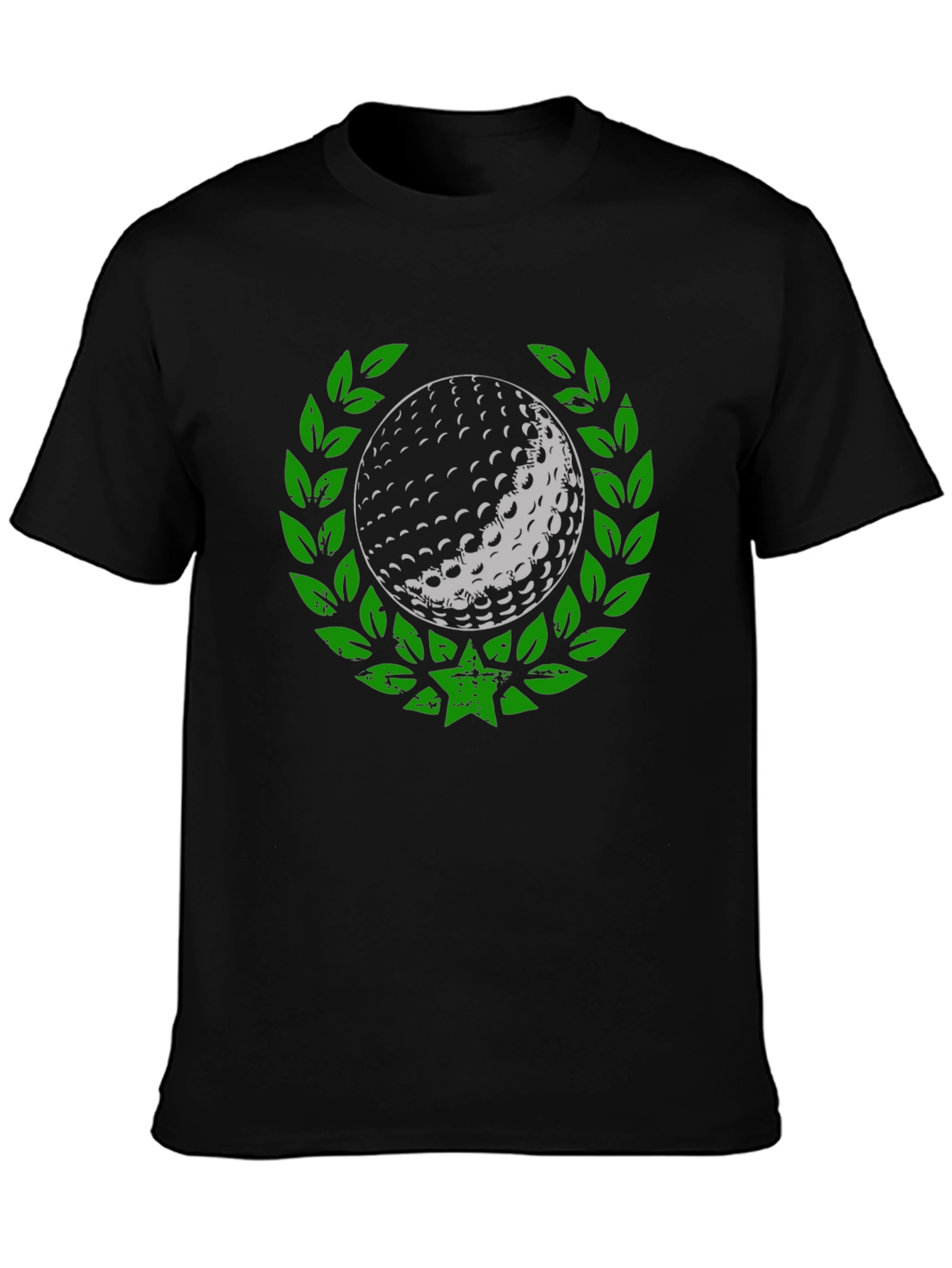 Golf Ball Laurel Wreath Tee - Unique Graphic Design