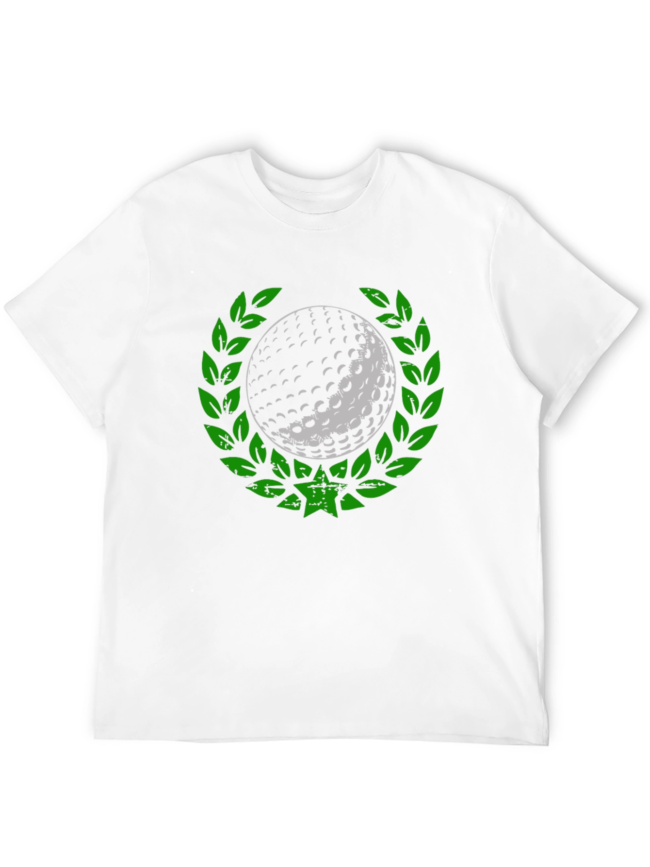 Golf Ball Laurel Wreath Tee - Unique Graphic Design