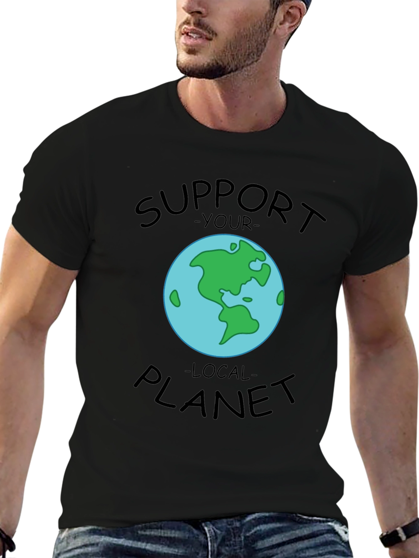 Support Your Local Planet Graphic T-Shirt