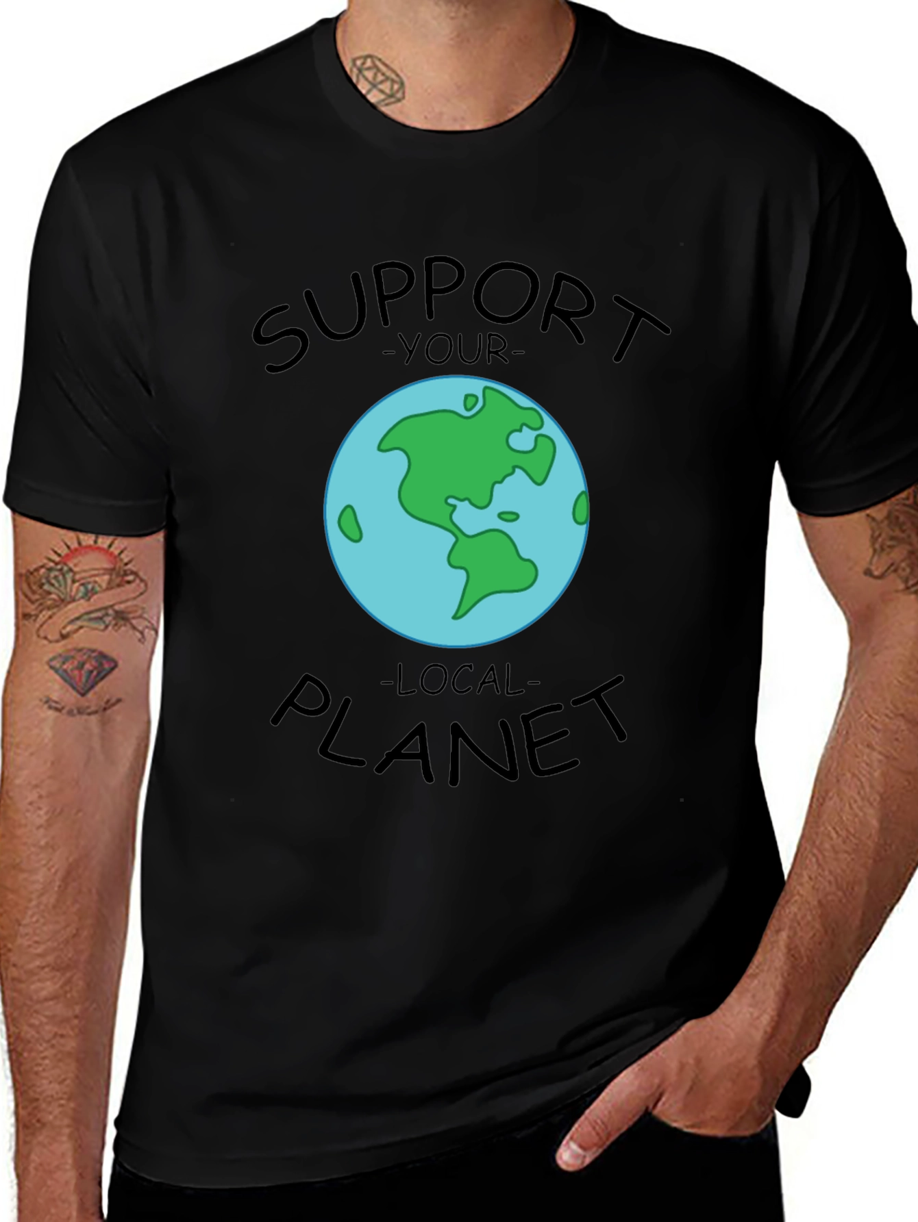 Support Your Local Planet Graphic T-Shirt