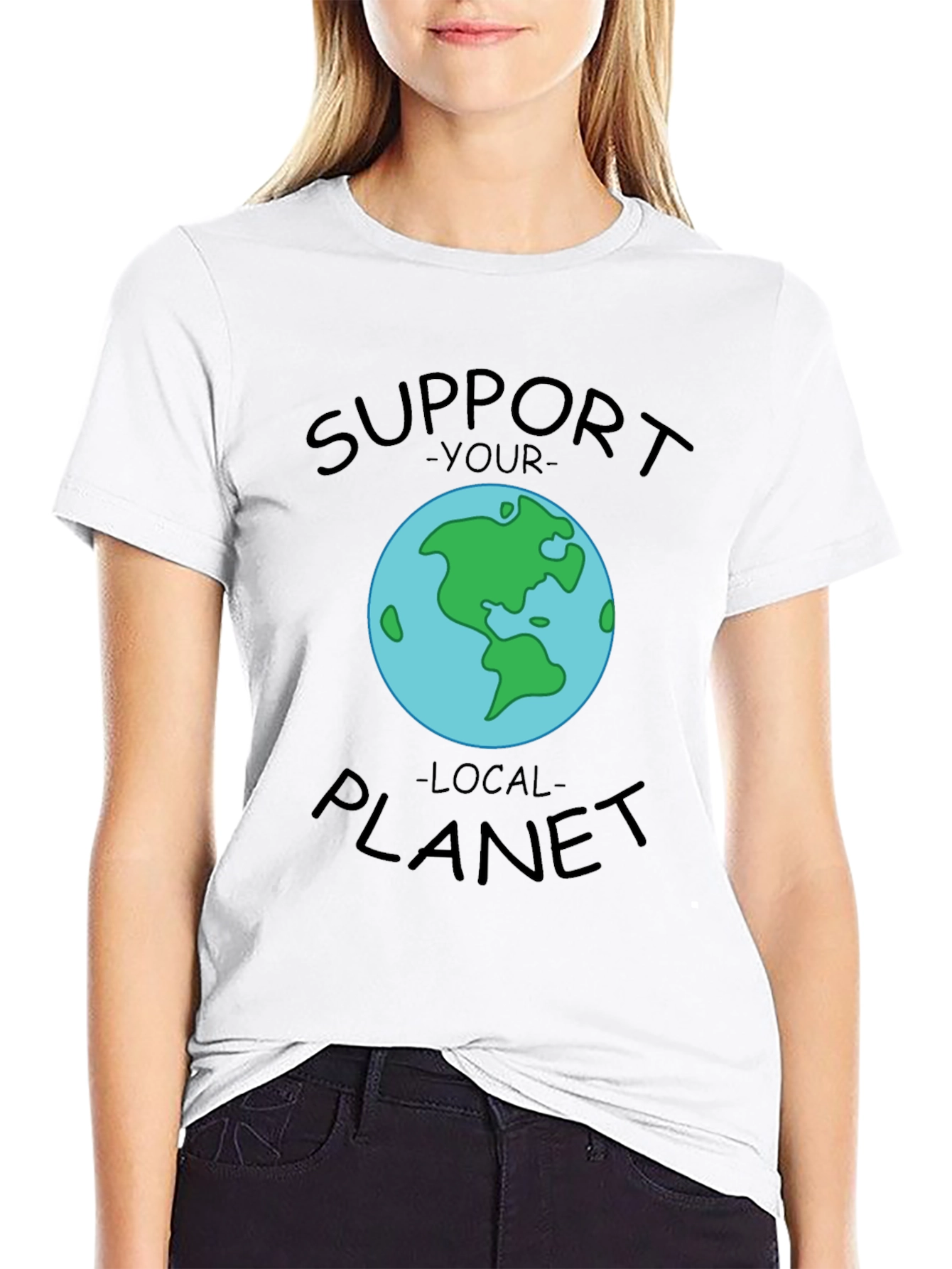 Support Your Local Planet Graphic T-Shirt