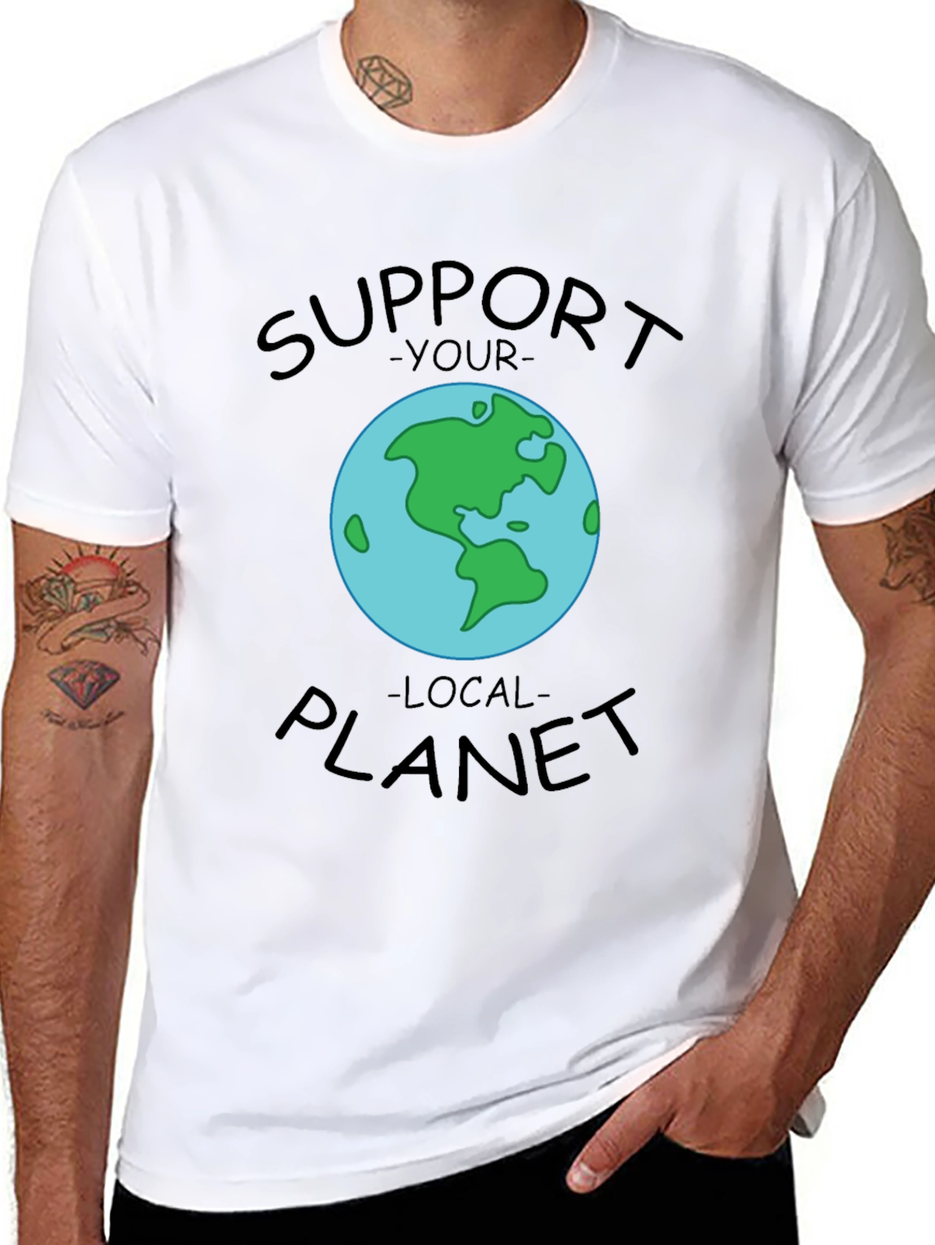 Support Your Local Planet Graphic T-Shirt