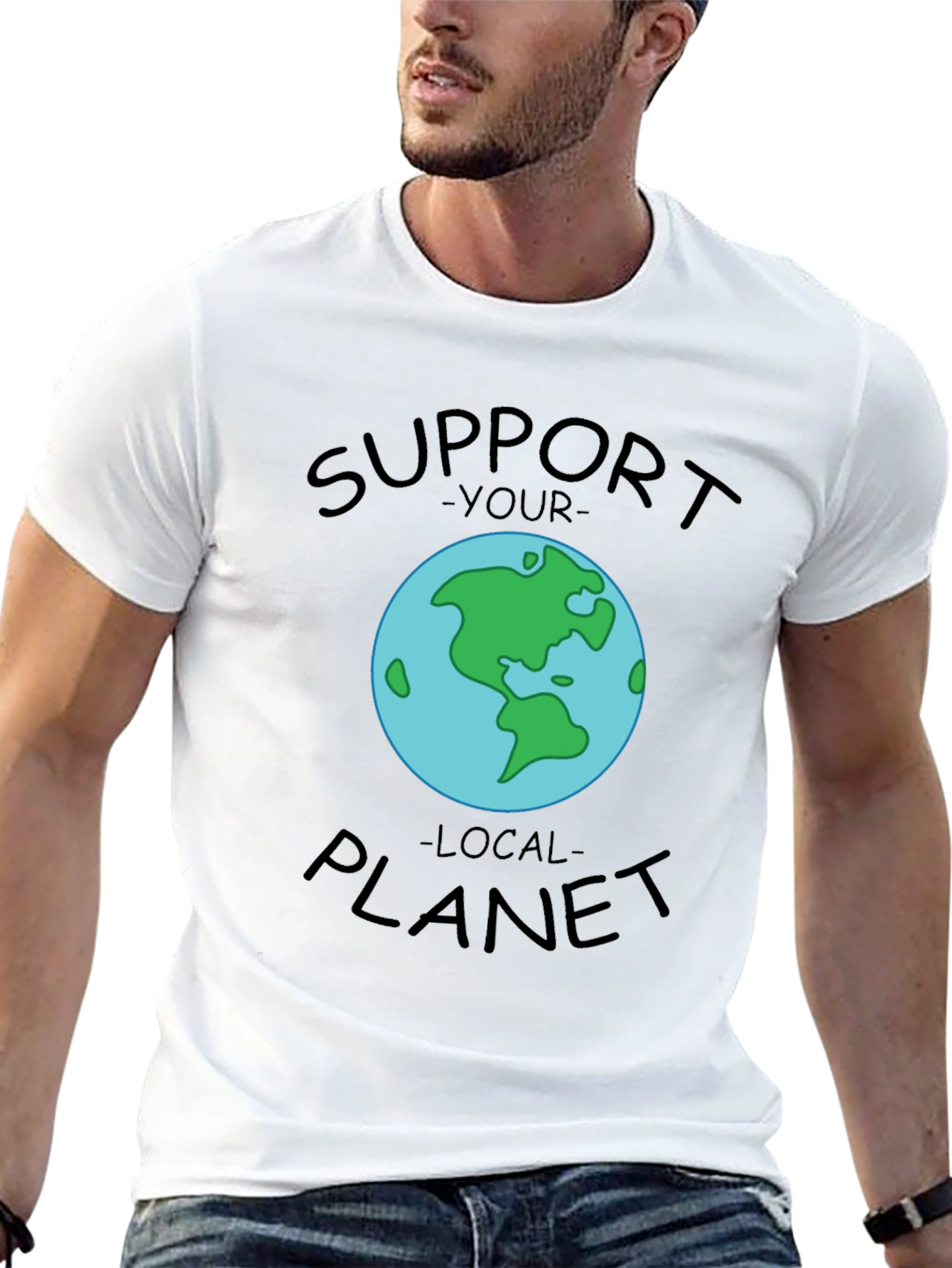 Support Your Local Planet Graphic T-Shirt