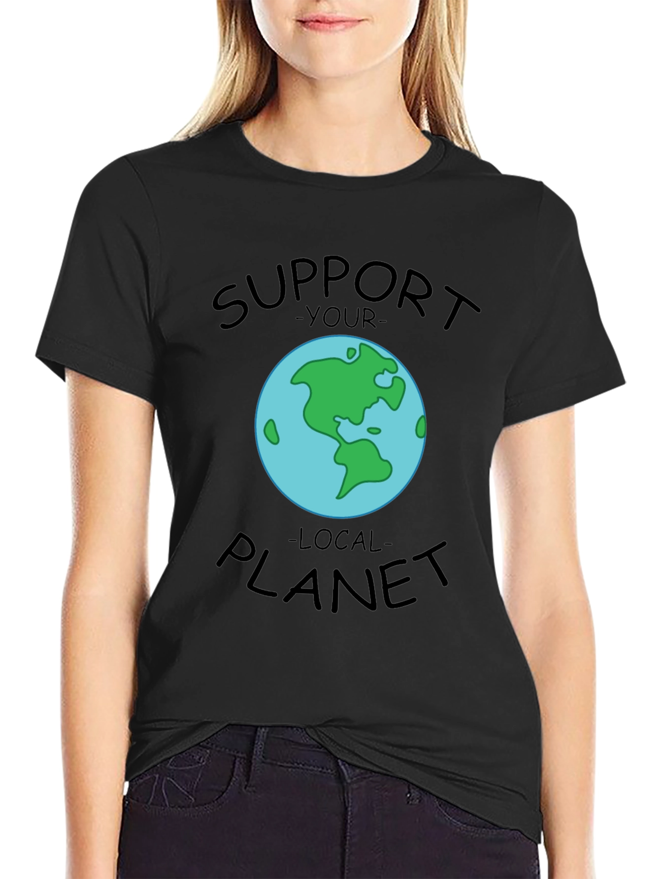 Support Your Local Planet Graphic T-Shirt