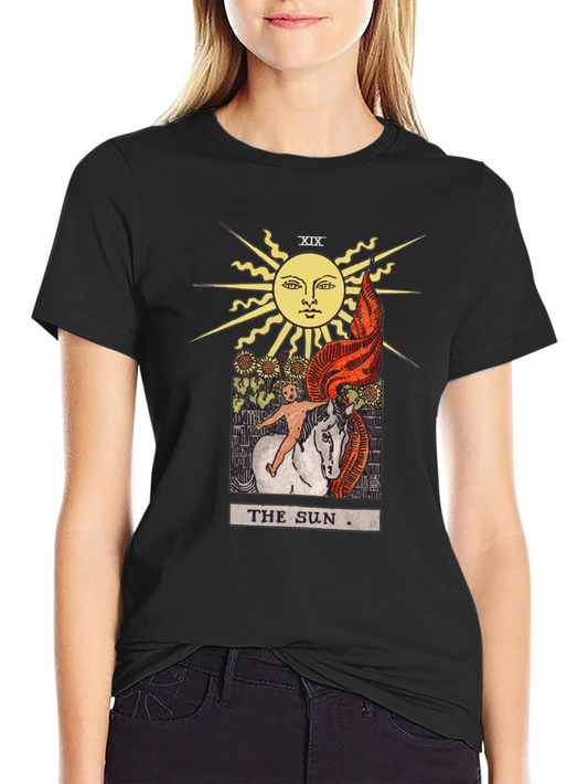 The Sun Tarot Card Graphic T-Shirt - Rider Waite Design
