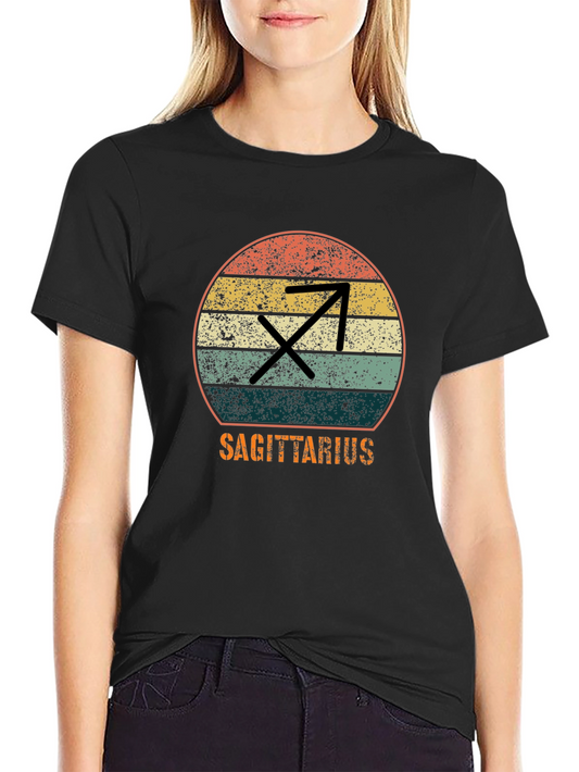 Sagittarius Zodiac Graphic Tee Vintage Style