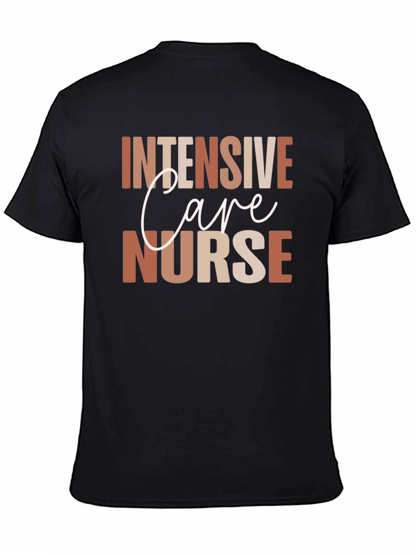 Intensive Care Nurse Graphic Tee - Black