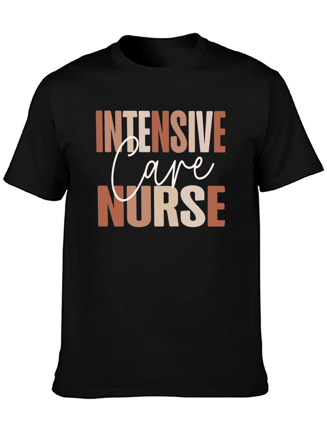 Intensive Care Nurse Graphic Tee - Black
