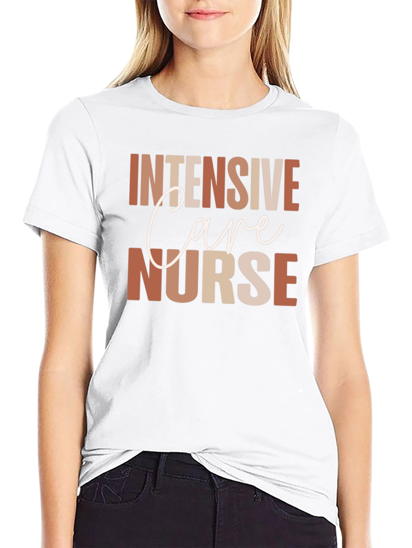 Intensive Care Nurse Graphic Tee - Black