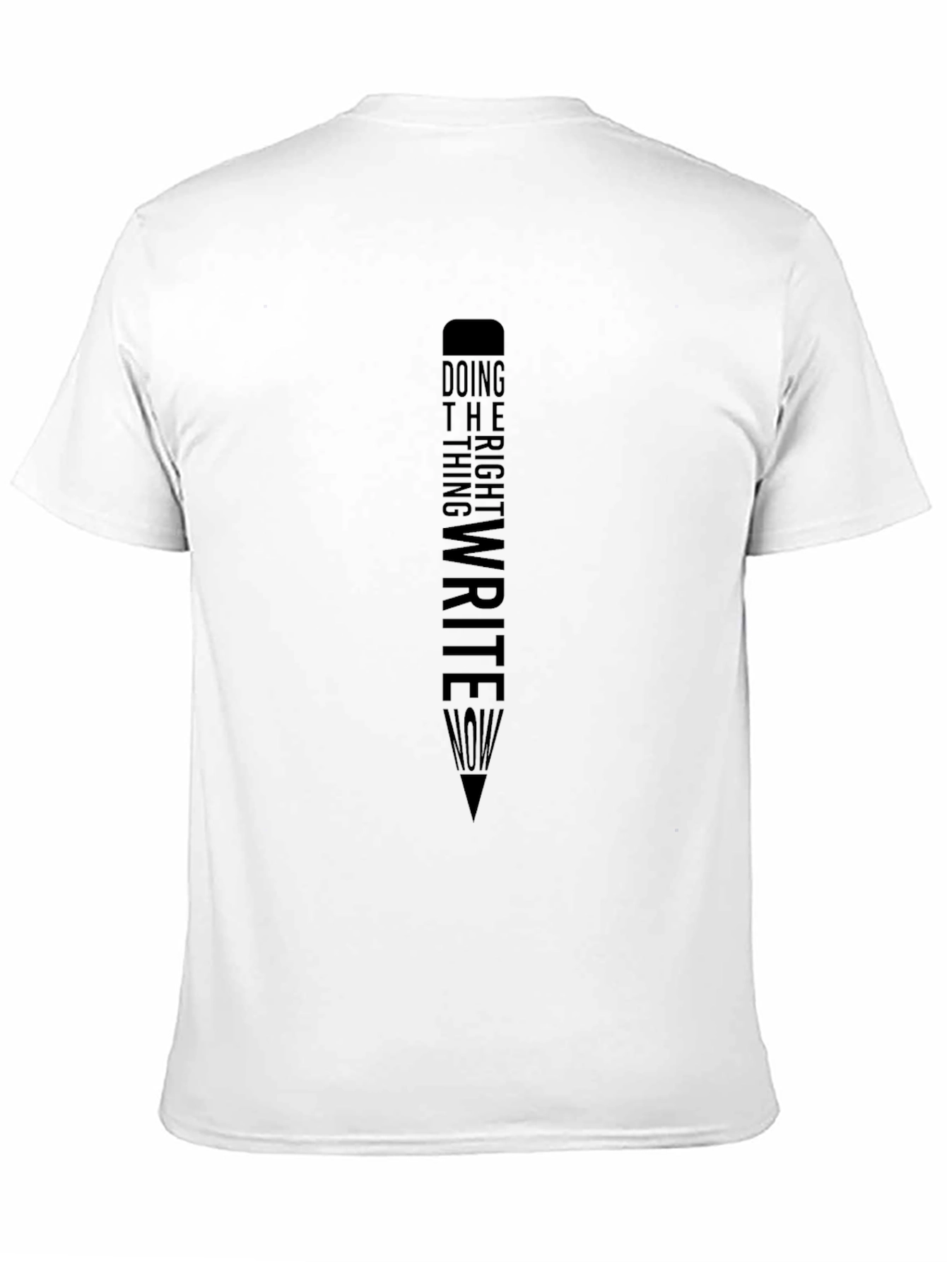 Mens Write Now Graphic Tee - Black
