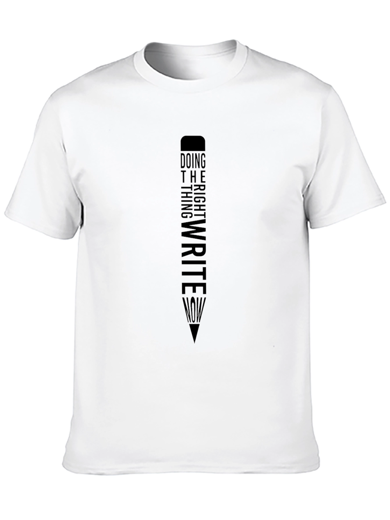 Mens Write Now Graphic Tee - Black