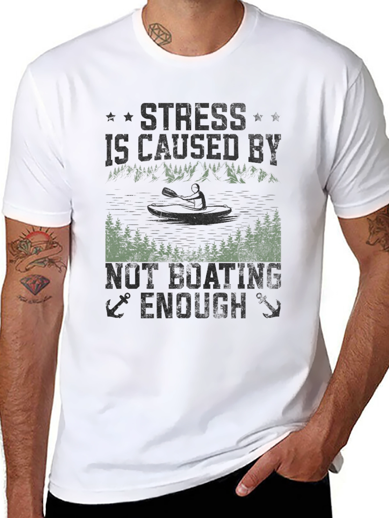 Boating Lover Graphic Tee - Stress Relief T-Shirt