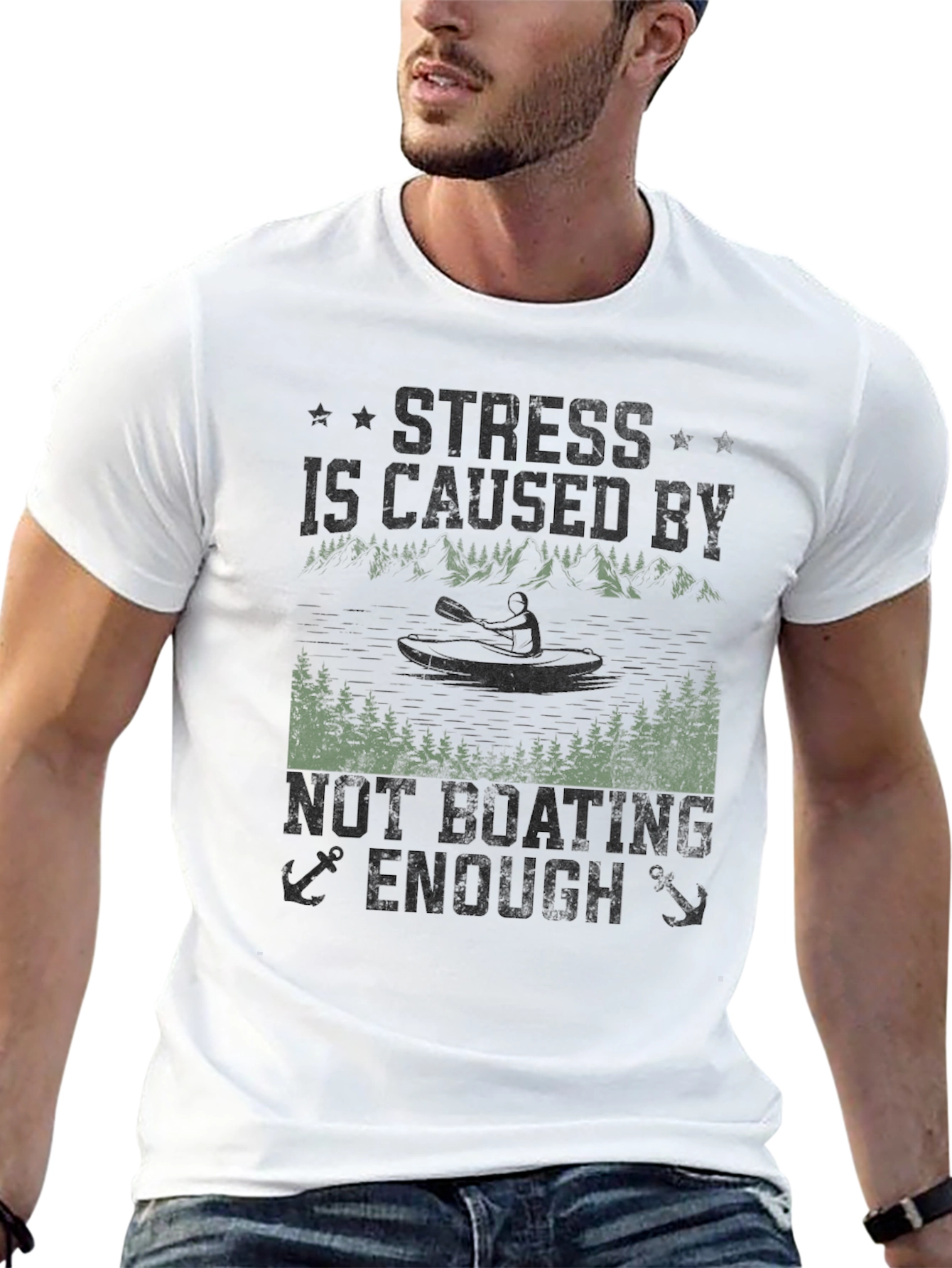 Boating Lover Graphic Tee - Stress Relief T-Shirt
