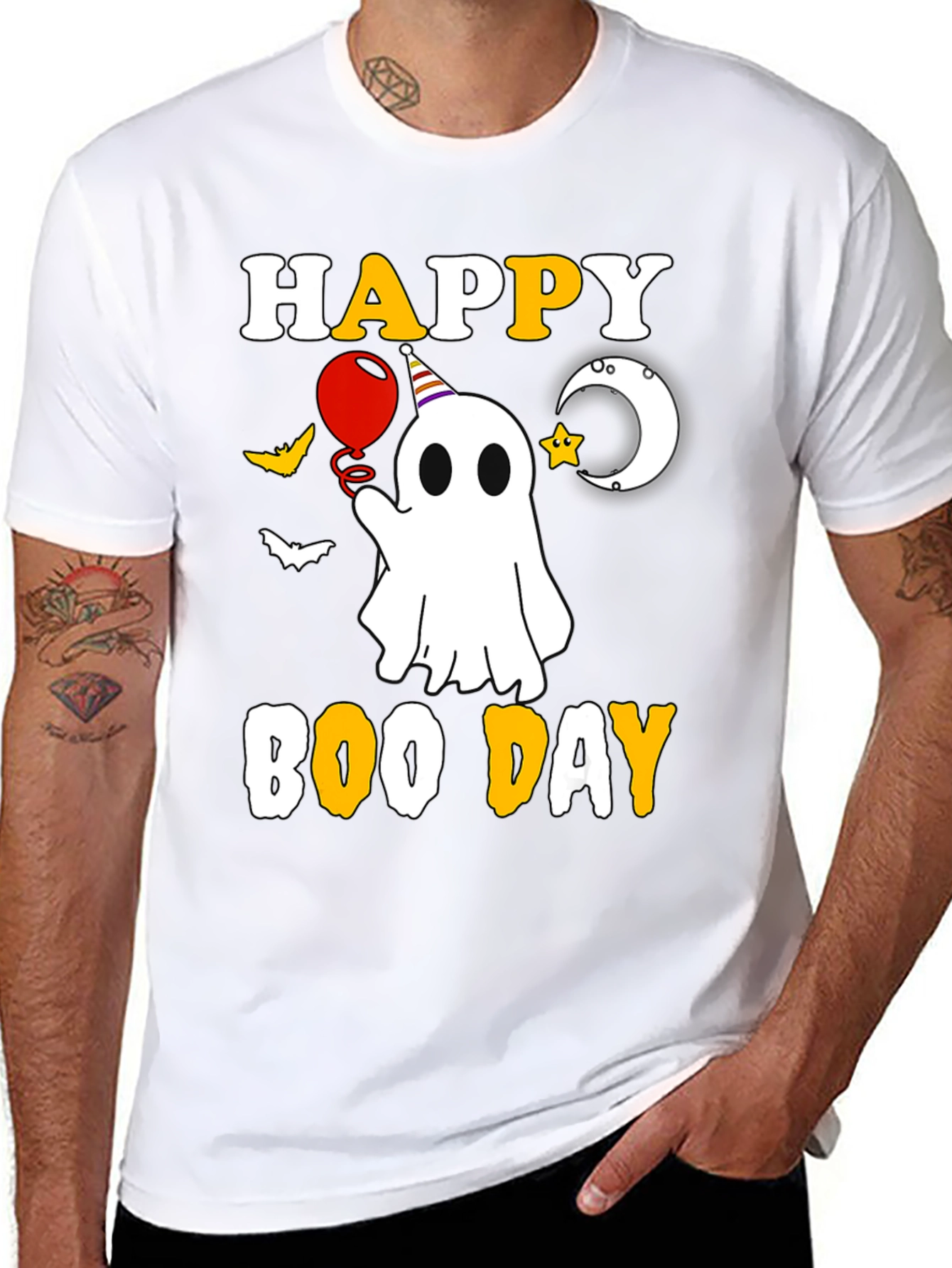 Happy Boo Day T-Shirt Halloween Ghost
