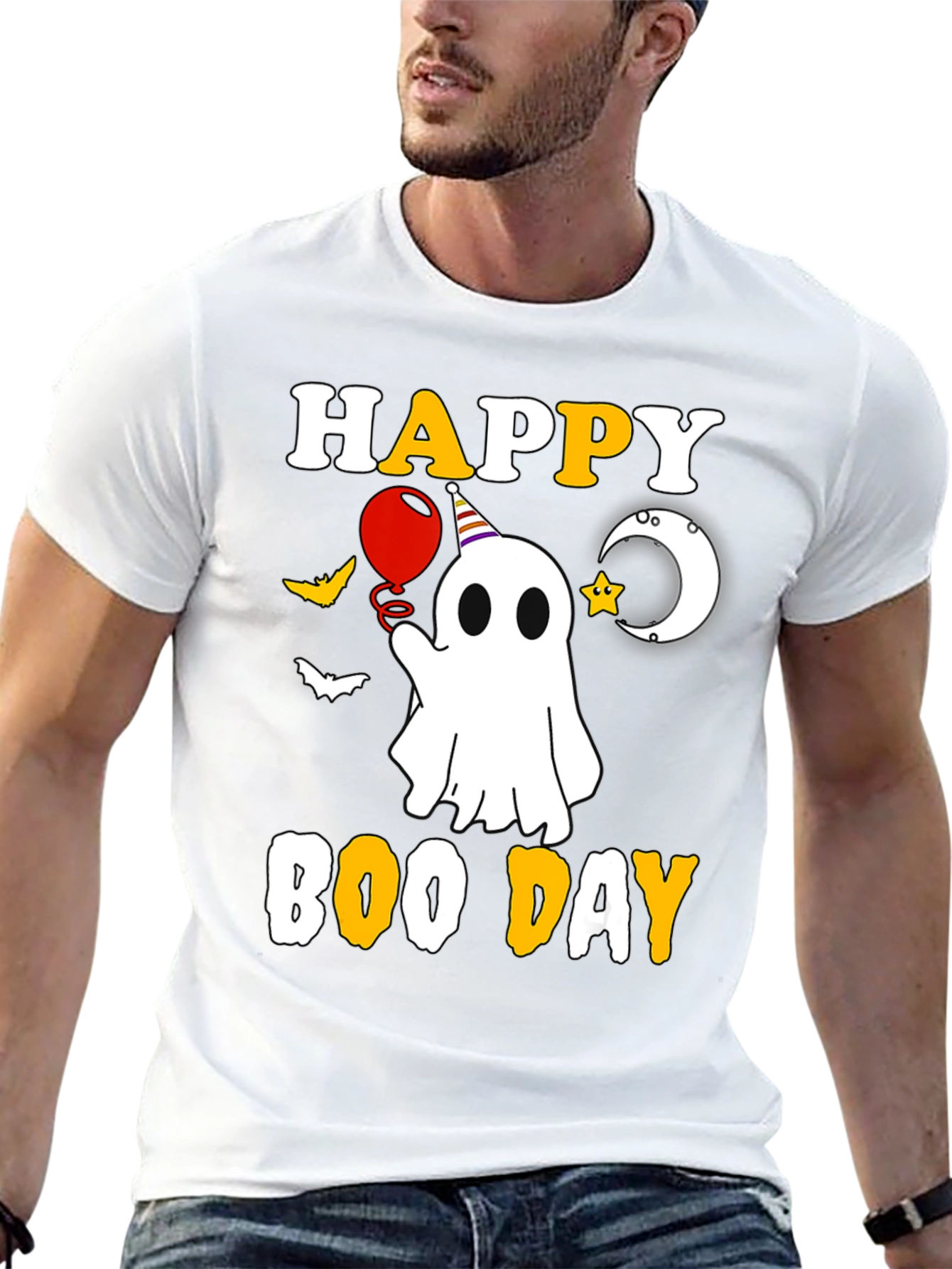 Happy Boo Day T-Shirt Halloween Ghost