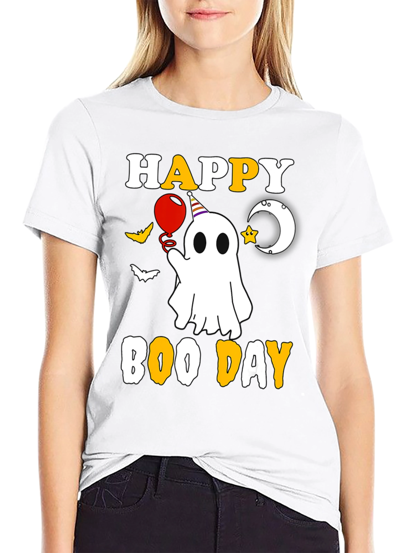 Happy Boo Day T-Shirt Halloween Ghost