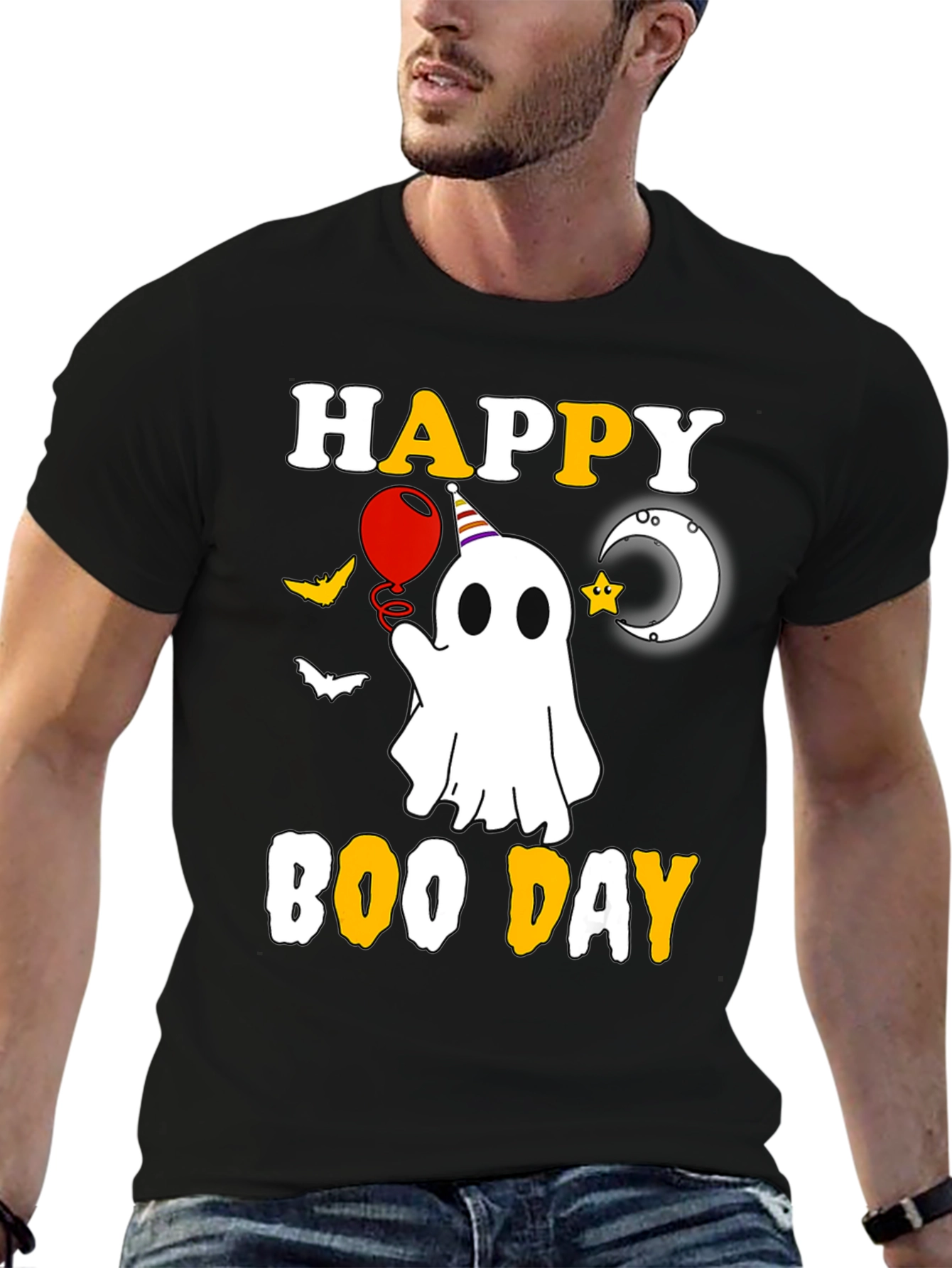Happy Boo Day T-Shirt Halloween Ghost