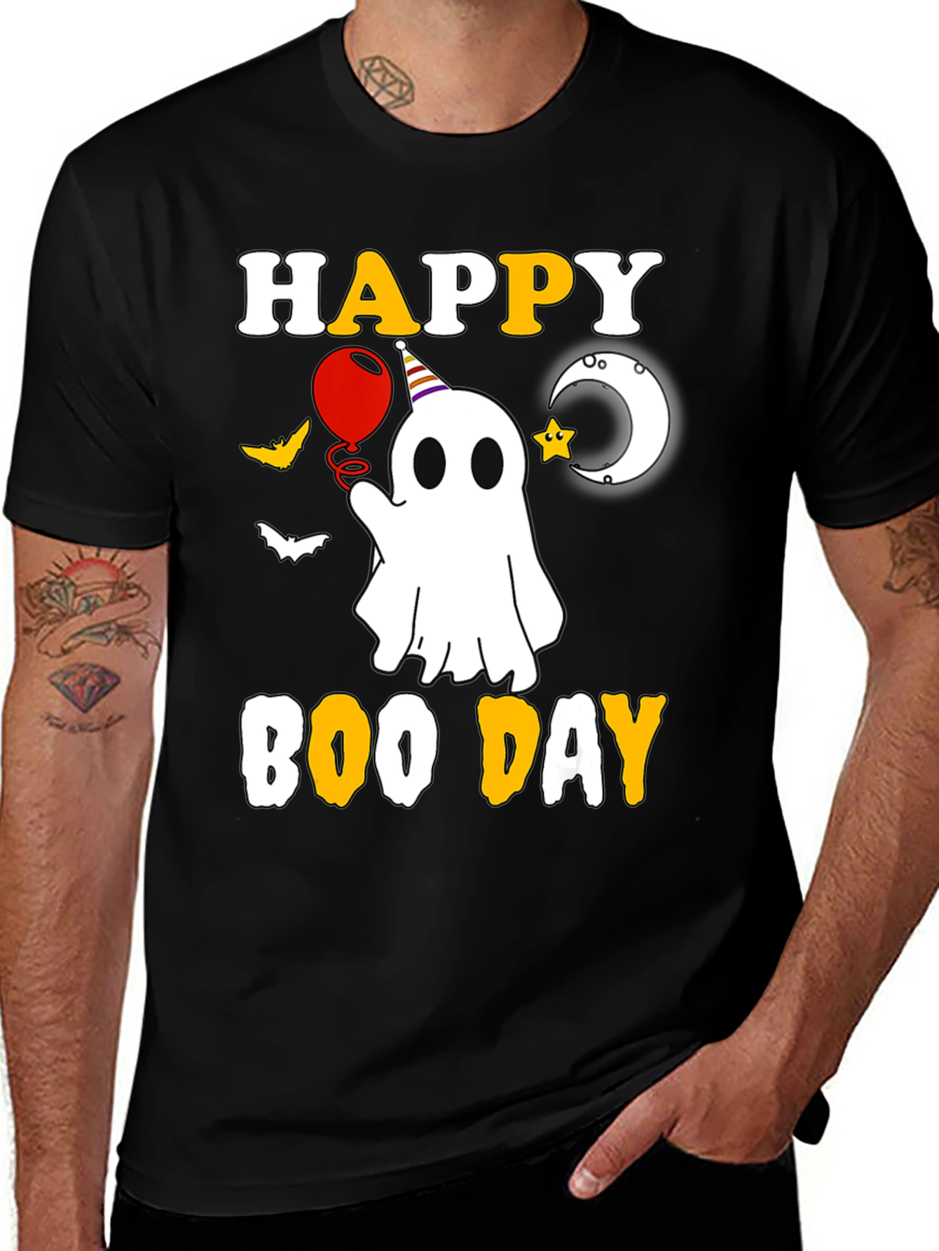 Happy Boo Day T-Shirt Halloween Ghost
