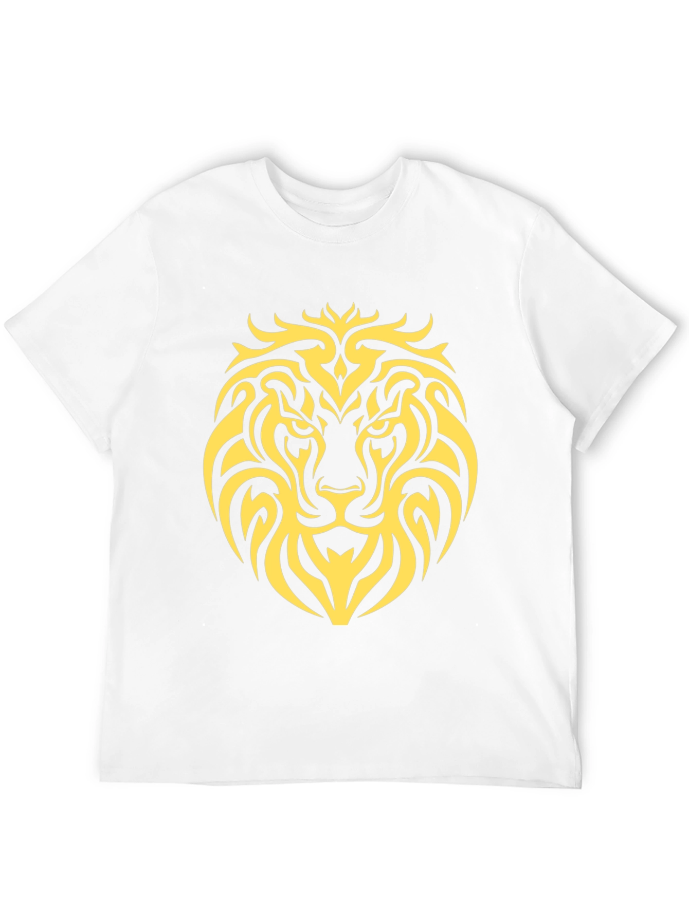Lion Graphic Black T-Shirt - Bold Animal Design