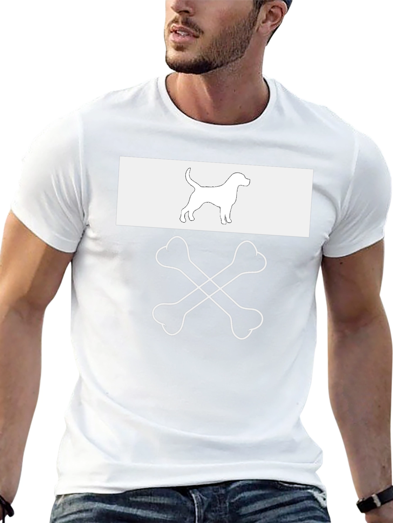Dog & Crossbones Graphic Tee - Cool Casual Style