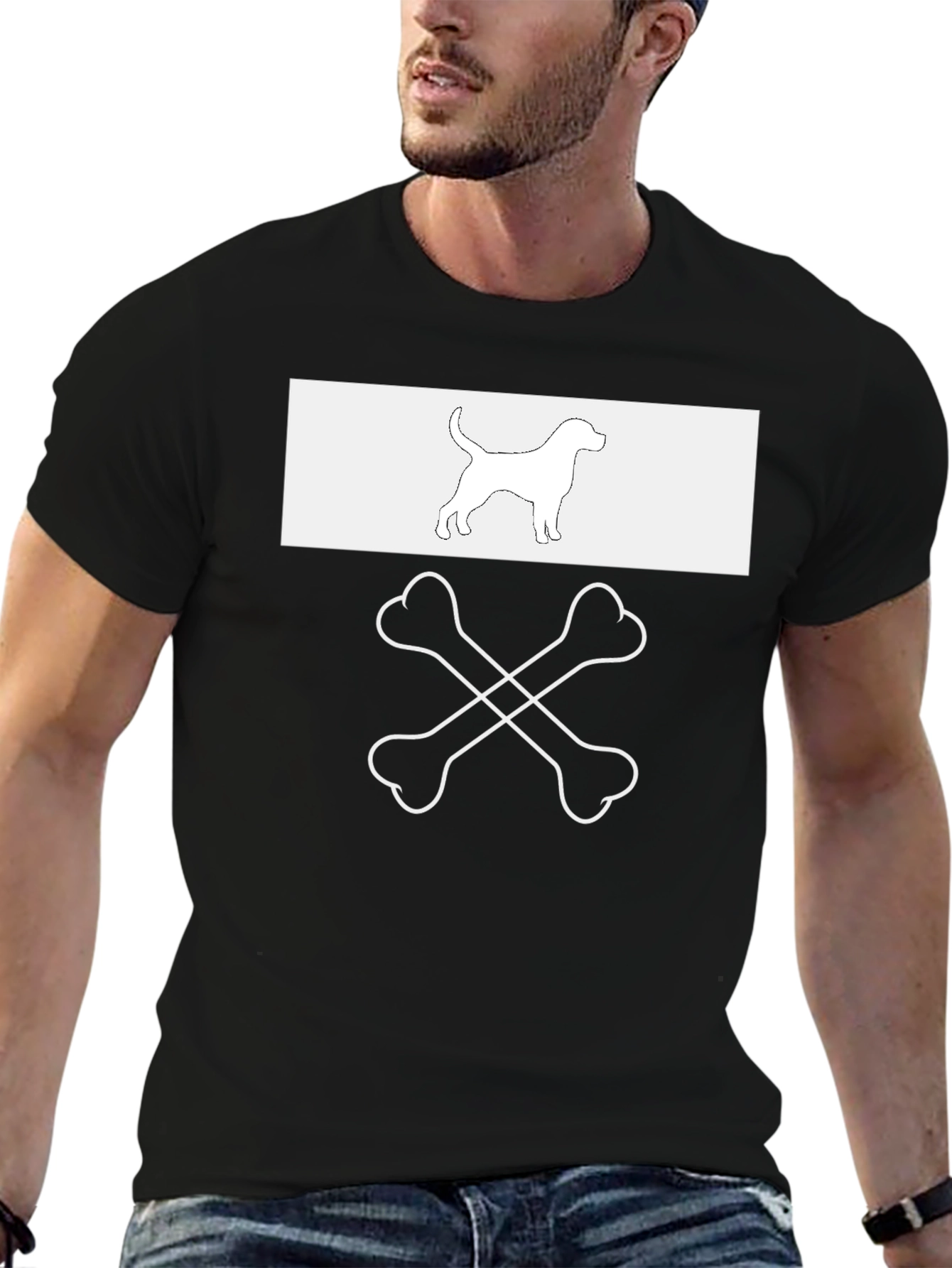 Dog & Crossbones Graphic Tee - Cool Casual Style